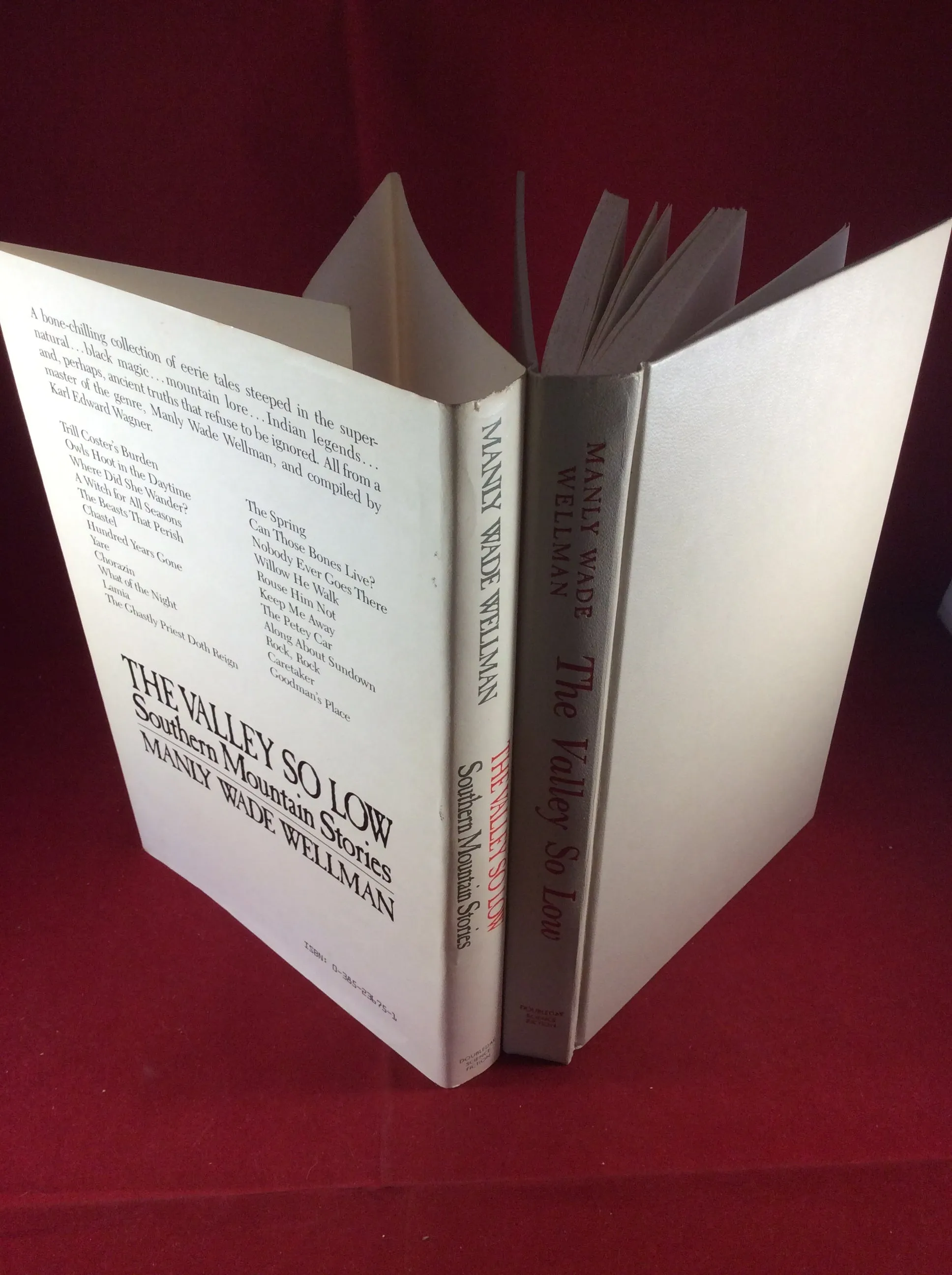 Manly Wade Wellman - The Valley So Low: Southern Mountain Stories, Doubleday, 1987, First Edition.
