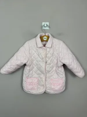 Mayoral Baby pink quilted jacket 9m
