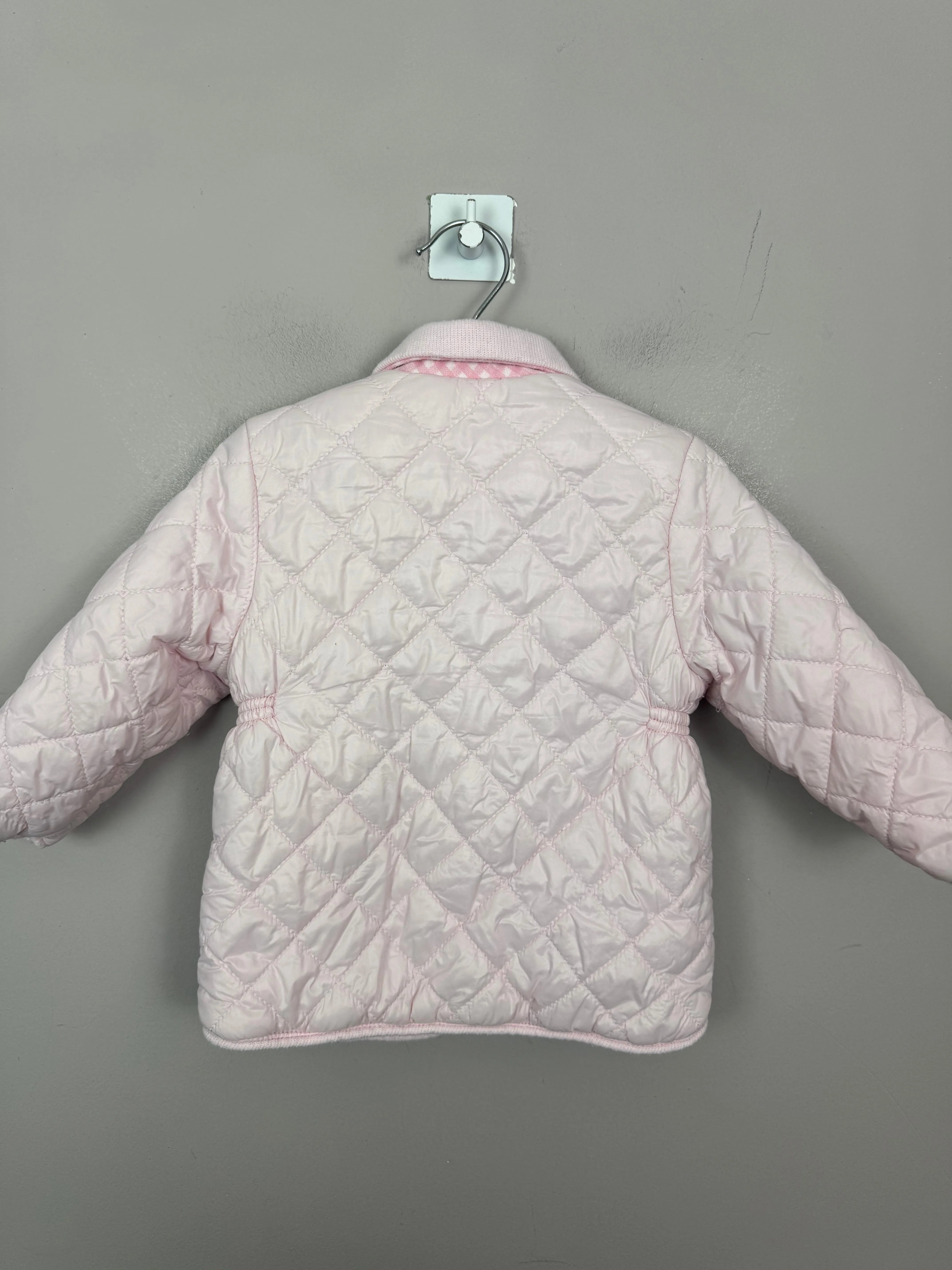Mayoral Baby pink quilted jacket 9m