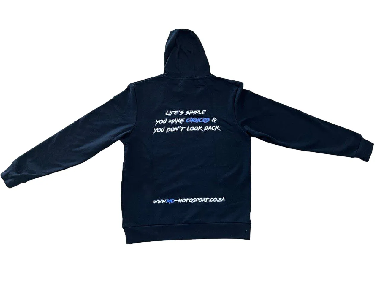 Medium - MC Motosport Hoodie - Life Is Simple Quote