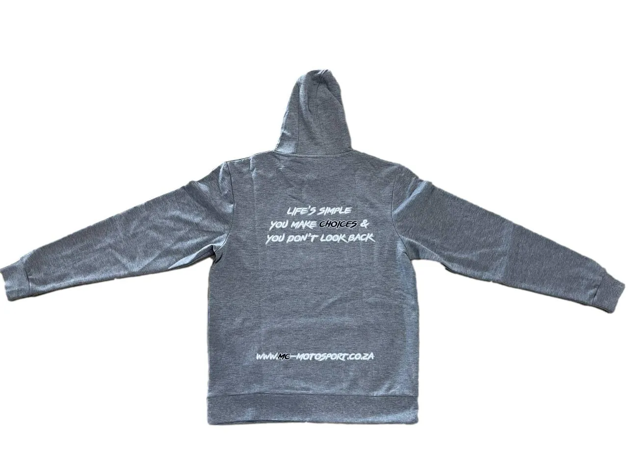 Medium - MC Motosport Hoodie - Life Is Simple Quote