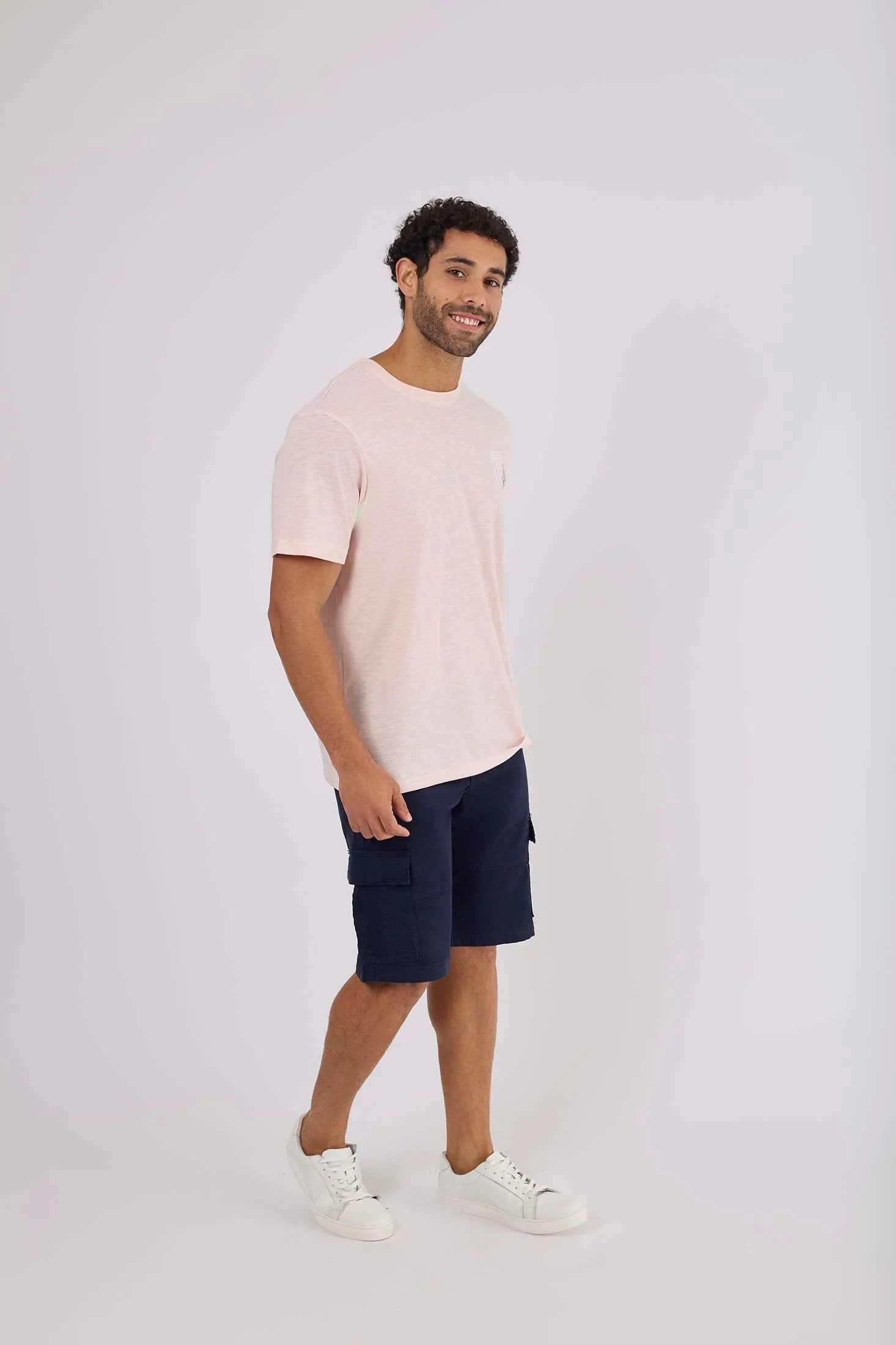 Men T-Shirt Pink