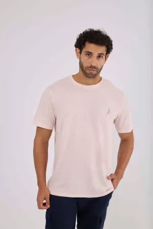 Men T-Shirt Pink