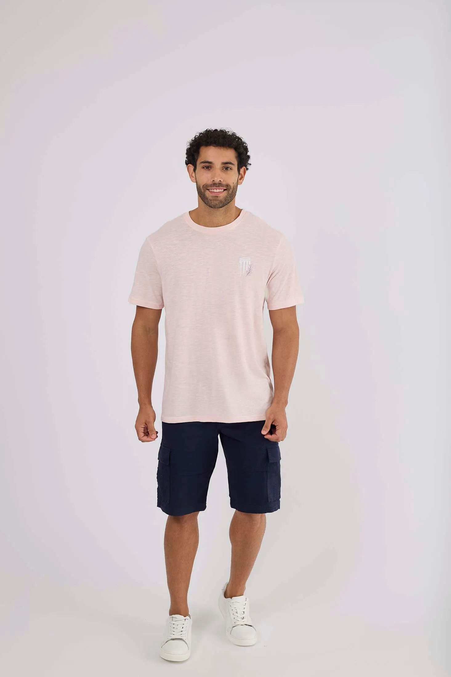 Men T-Shirt Pink