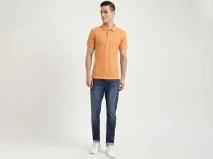 Mens Carrot Fit Solid Jeans