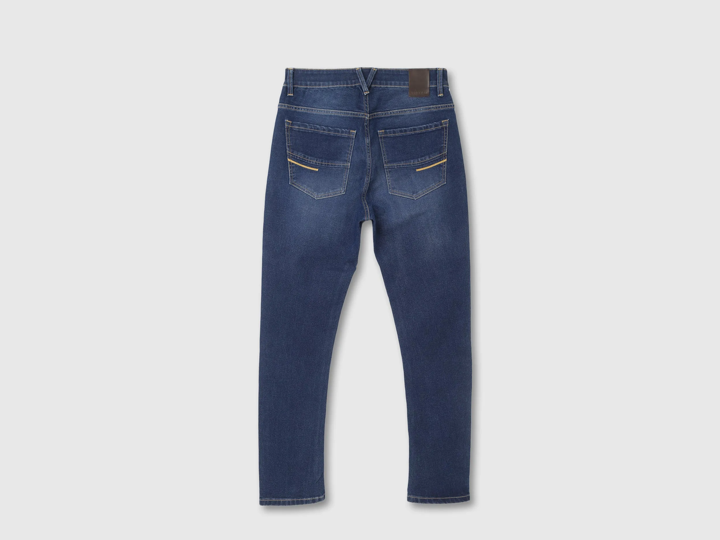 Mens Carrot Fit Solid Jeans