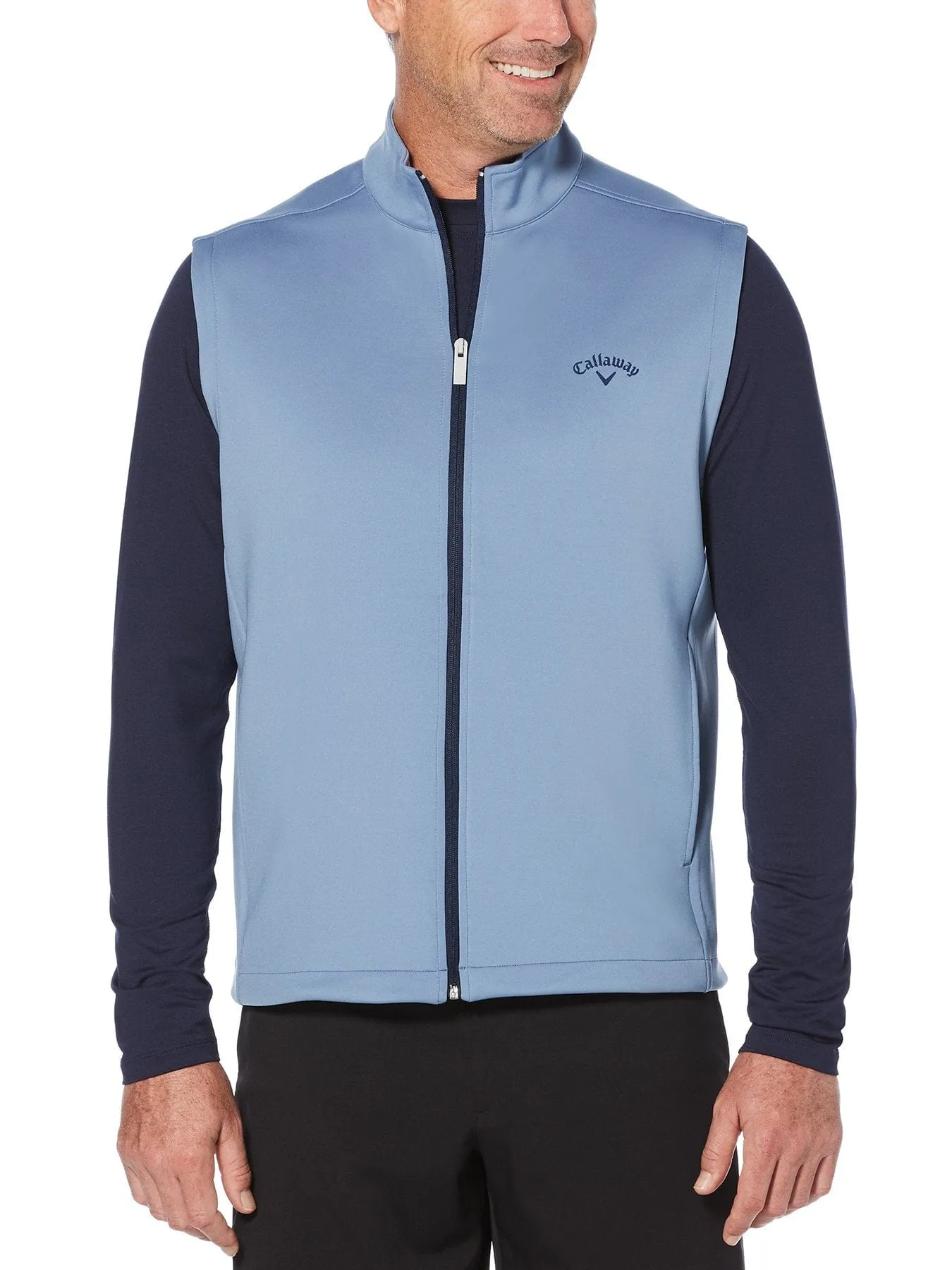 Mens High Gauge Fleece Full Zip Vest