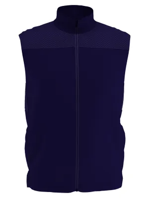 Mens High Gauge Fleece Zippered Vest