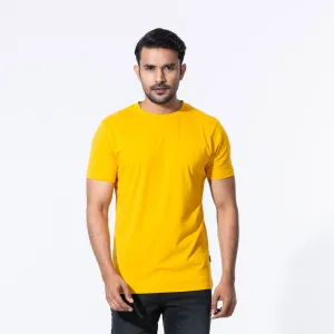 Mens Mustard Basic T-Shirt