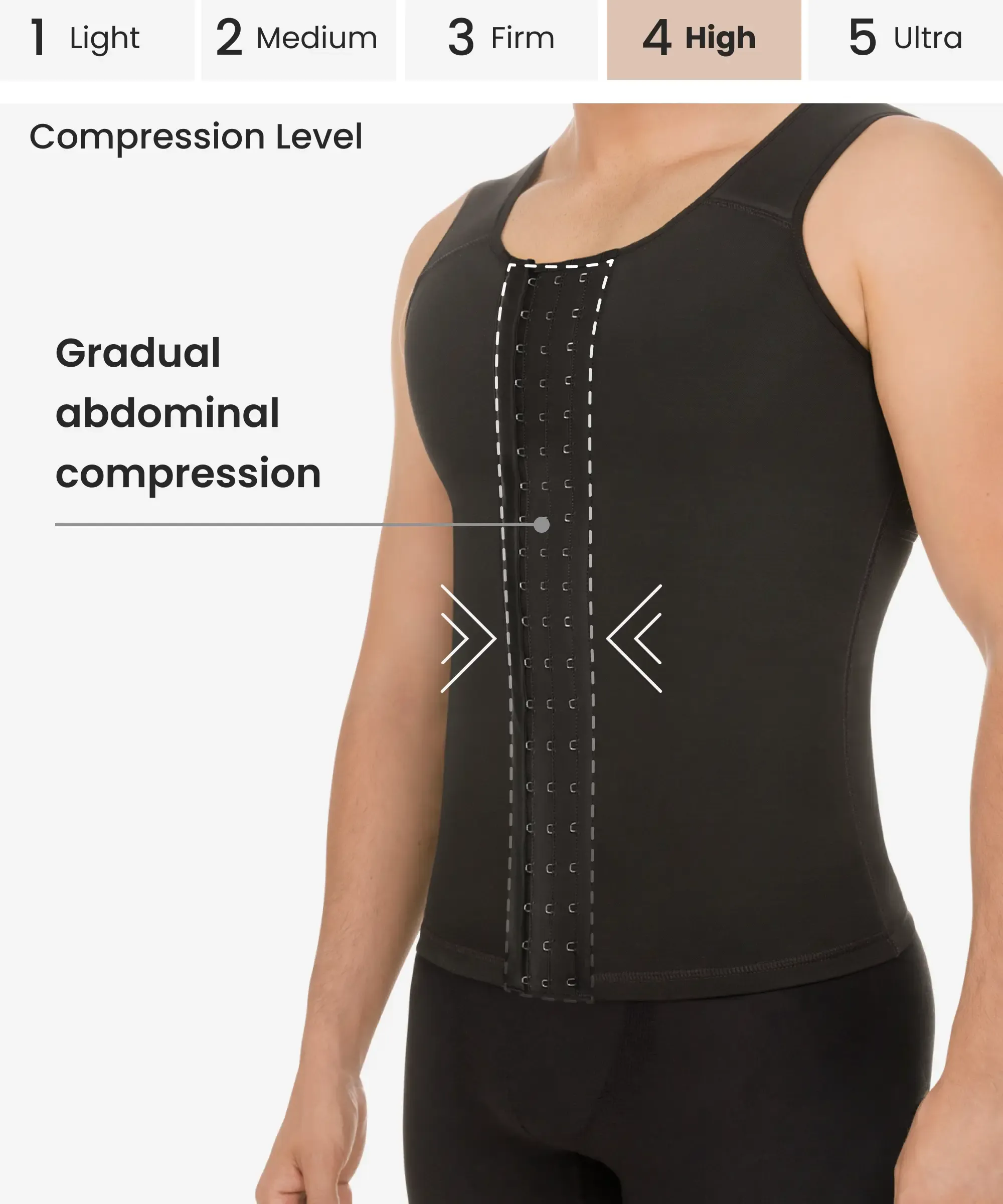 Men's posture correction vest - Style 7006