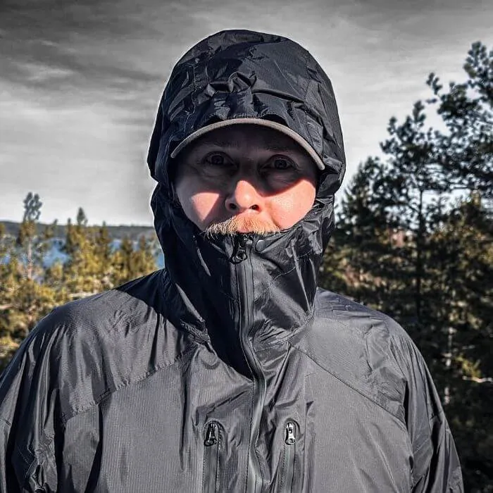 Men's / Unisex Waterproof Ventilated Rain Jacket Superlite – Lightweight & Durable Protection for Hikers, 20 000 mm HH