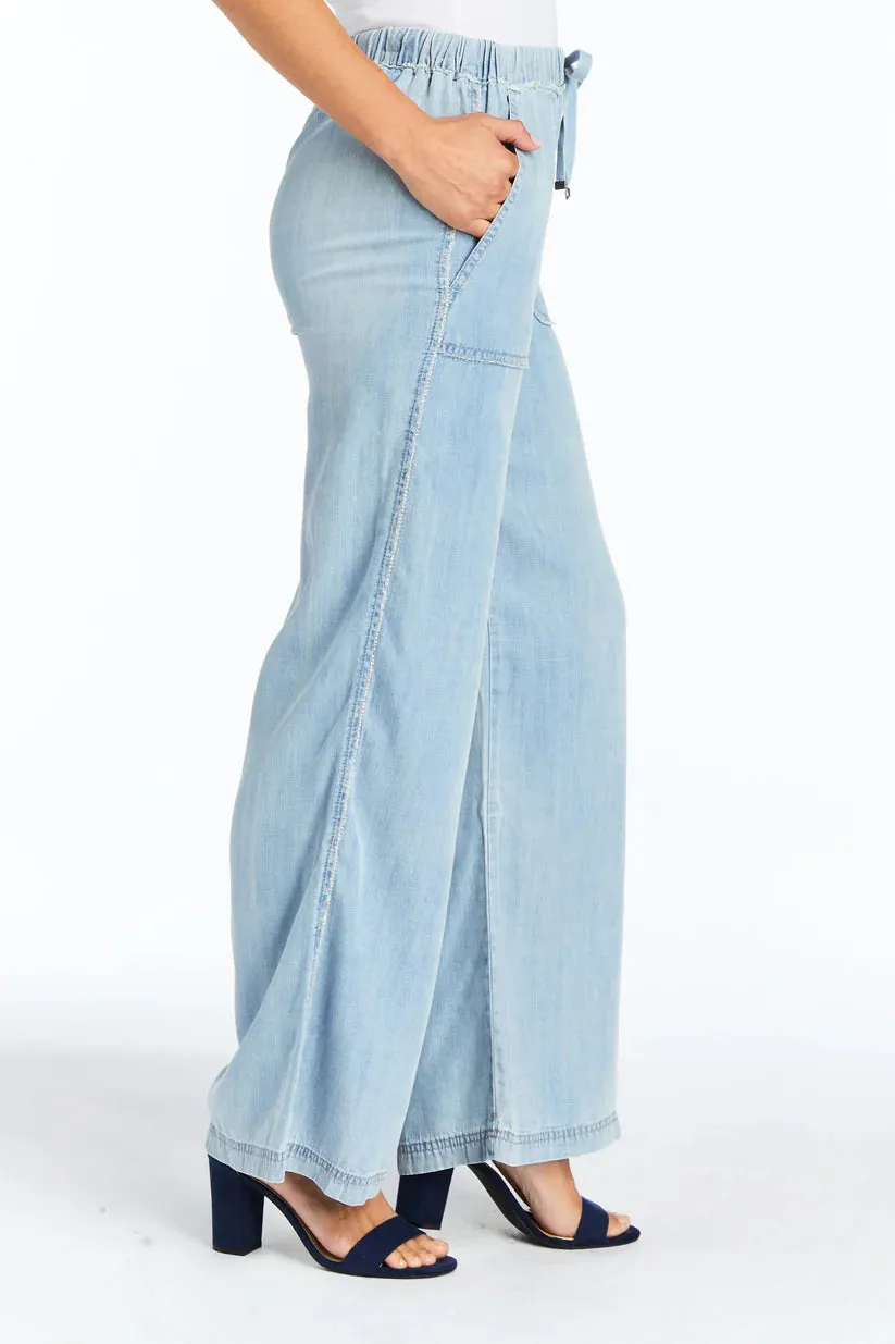 Mid Rise Lounge Pant - Light Indigo