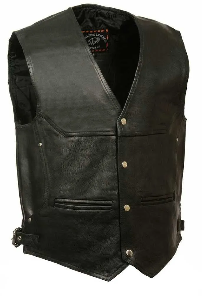 ML1927 Men's Deep Pocket Vest w/ Side Buckle