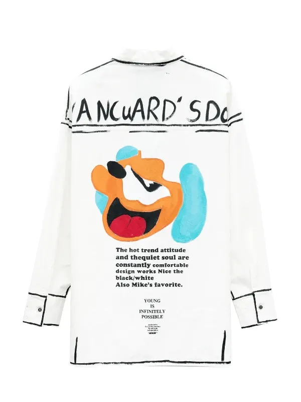 Mod Wave Movement Vanguard's Dog Shirt- White