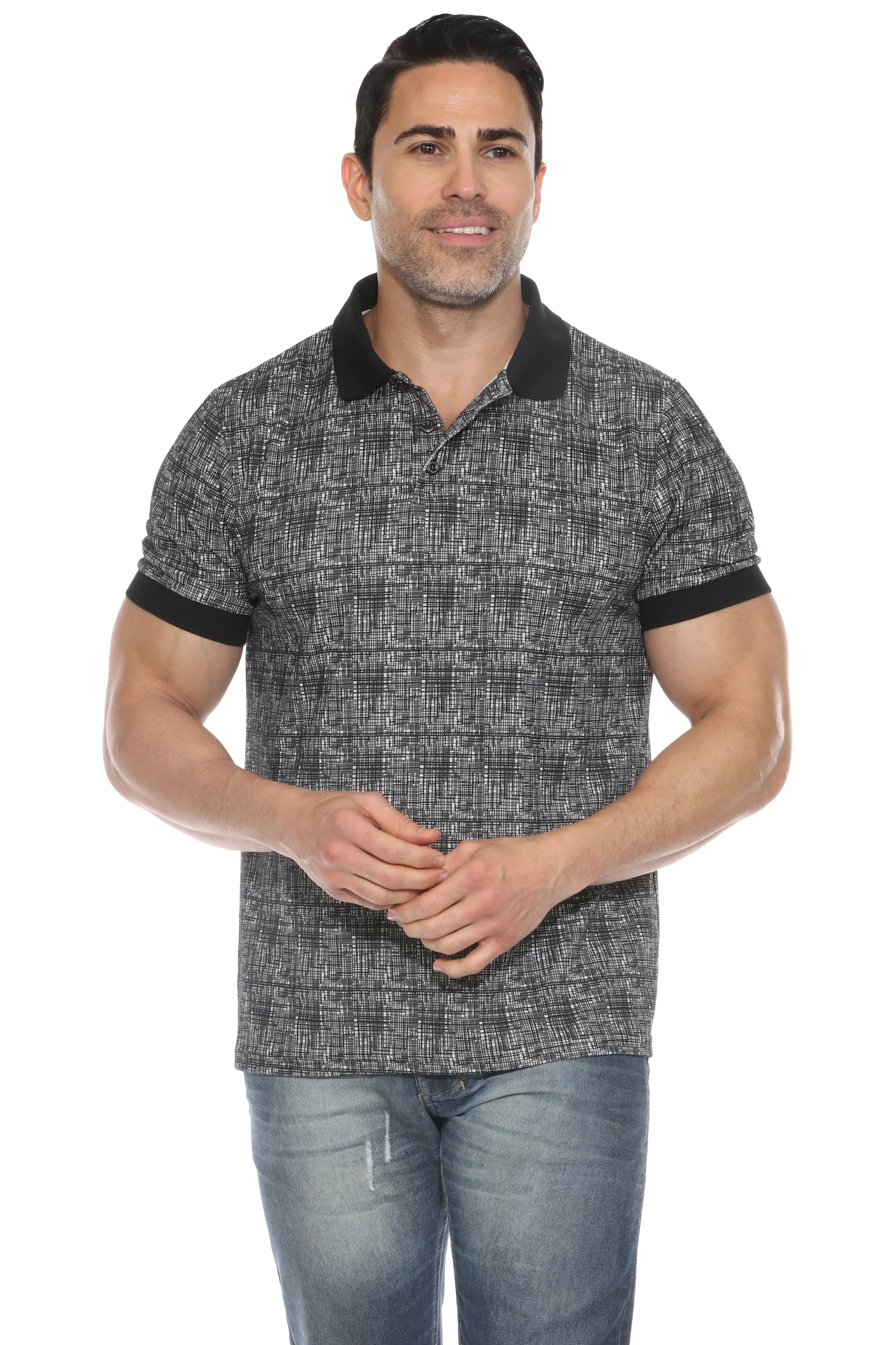 Mojito Casual Stylish Textured Polo Shirt