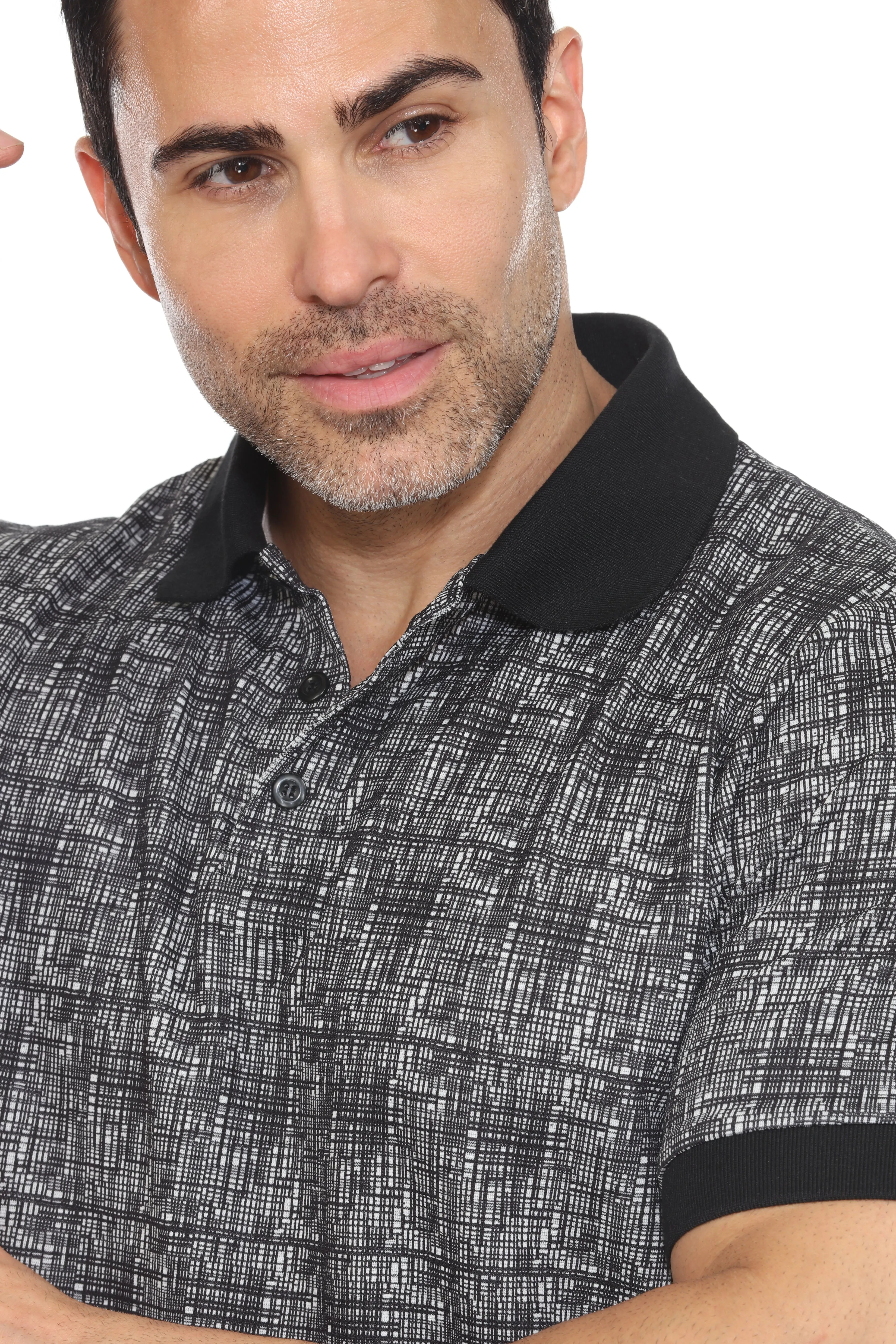 Mojito Casual Stylish Textured Polo Shirt