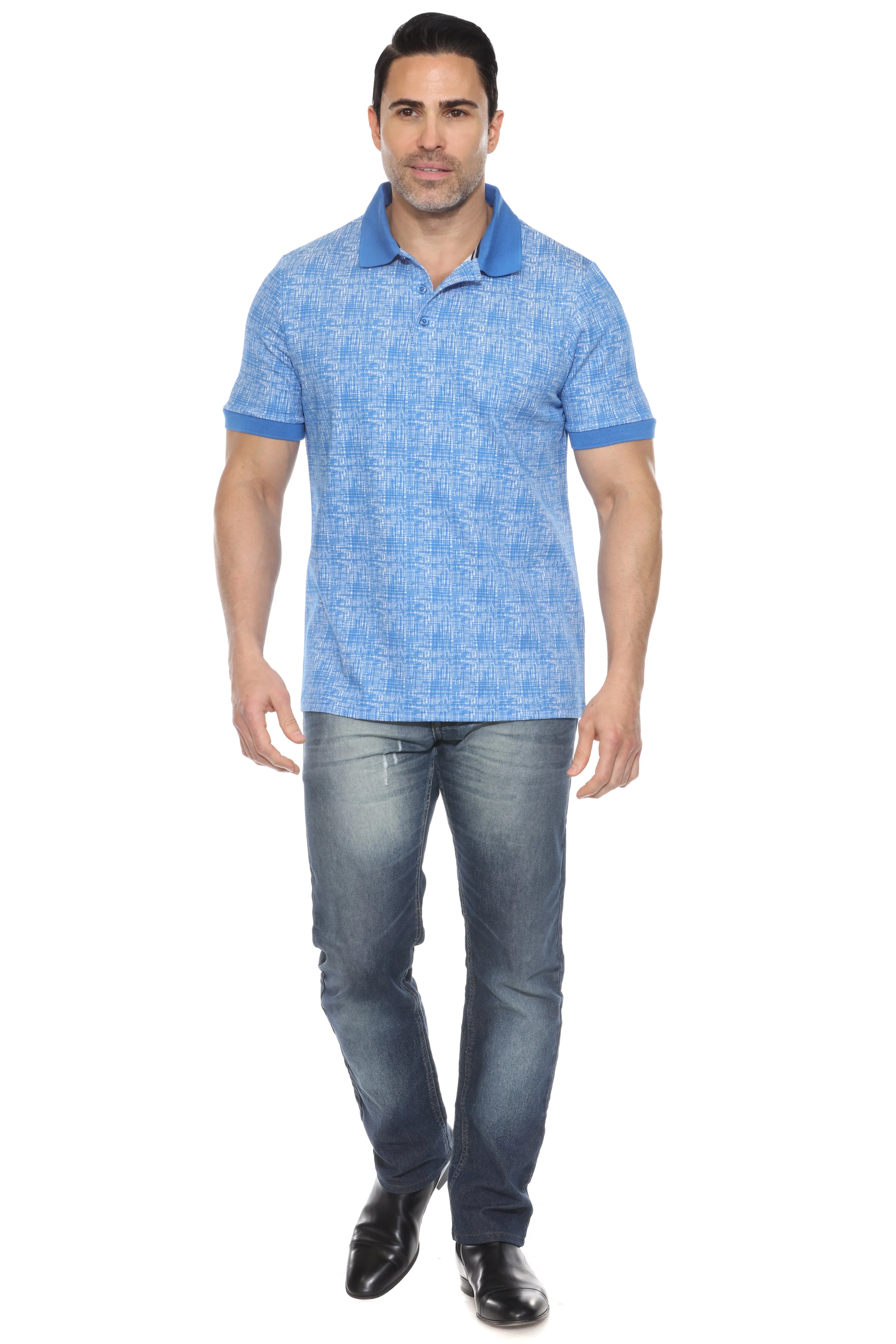 Mojito Casual Stylish Textured Polo Shirt