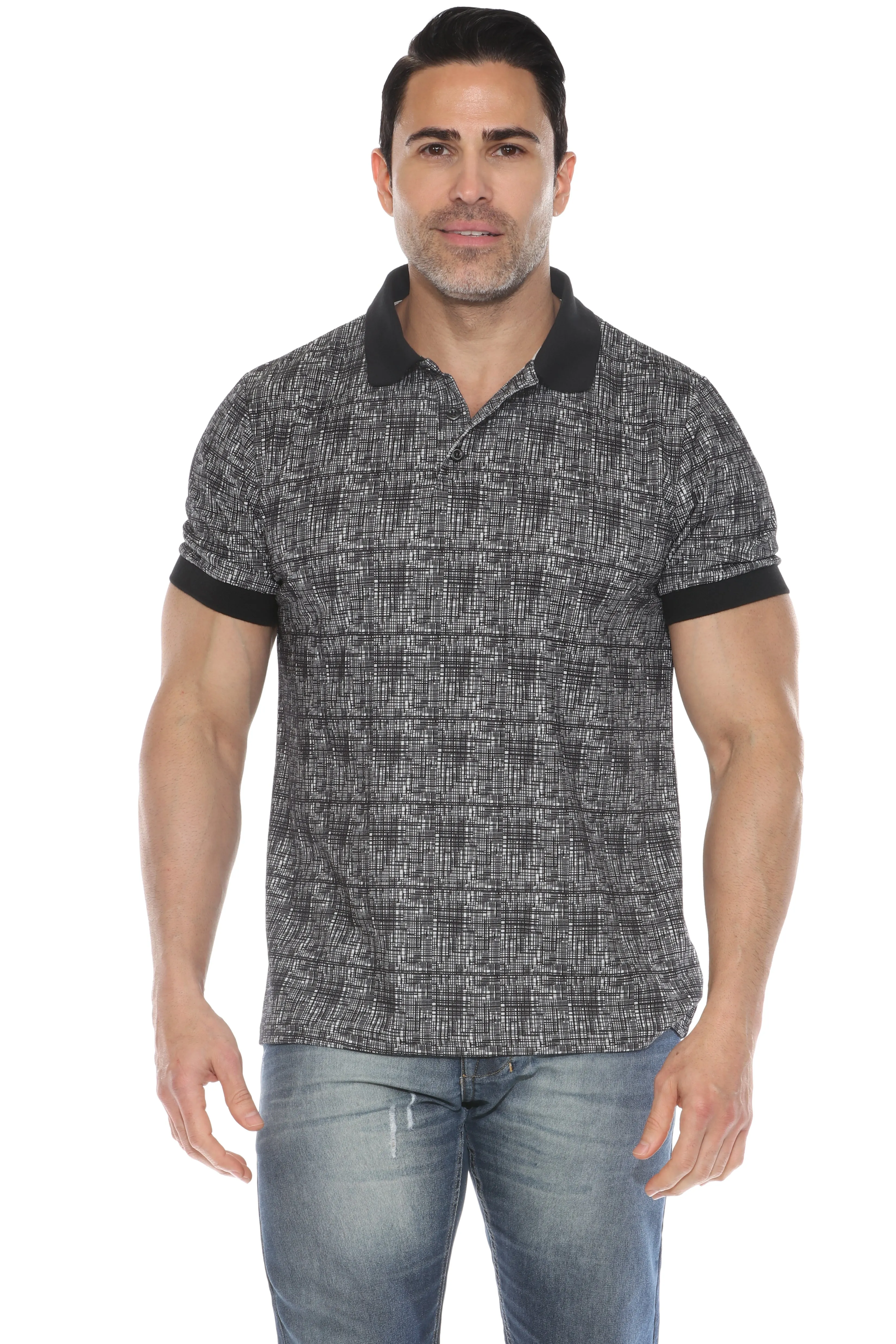 Mojito Casual Stylish Textured Polo Shirt