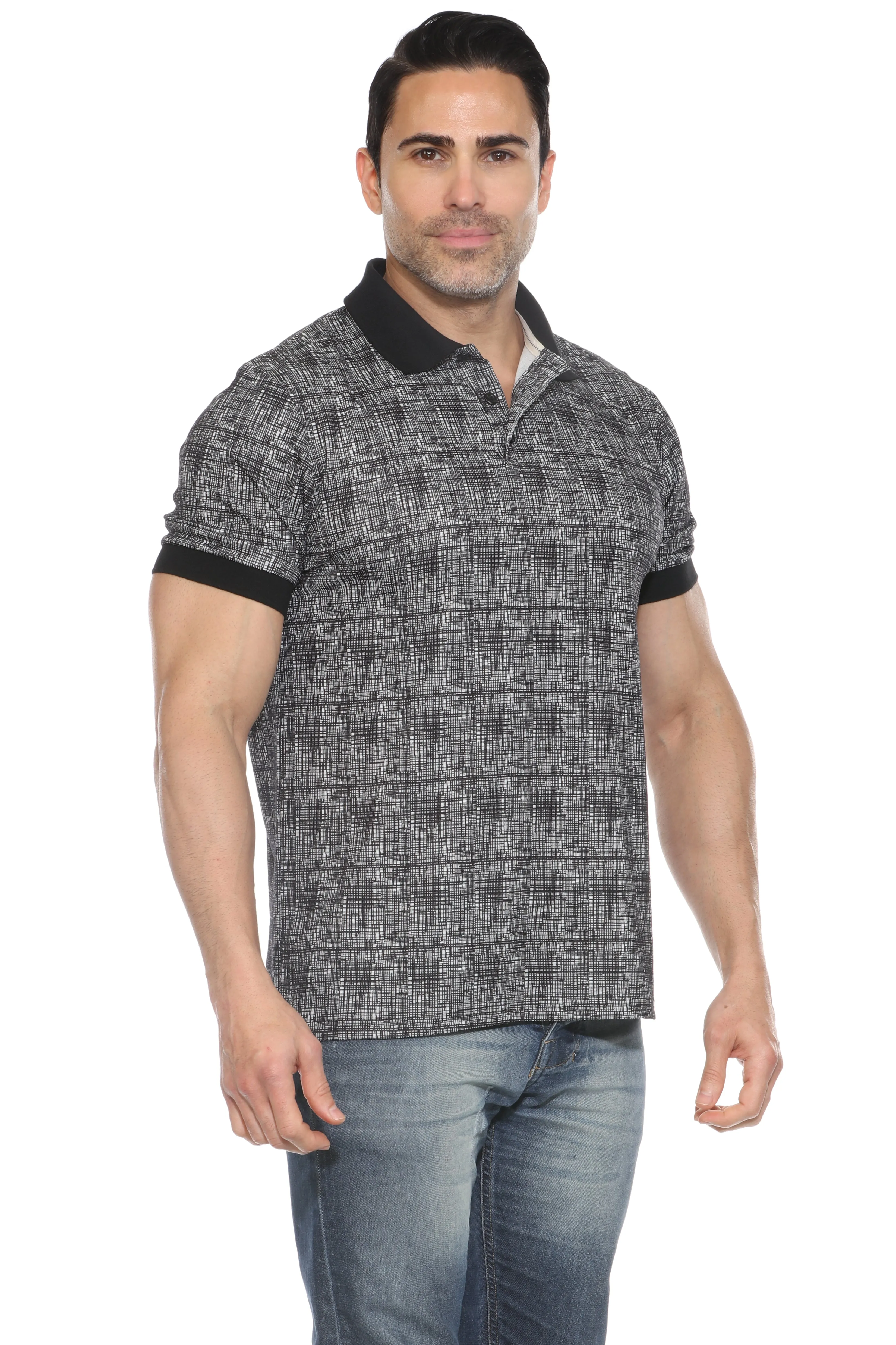 Mojito Casual Stylish Textured Polo Shirt