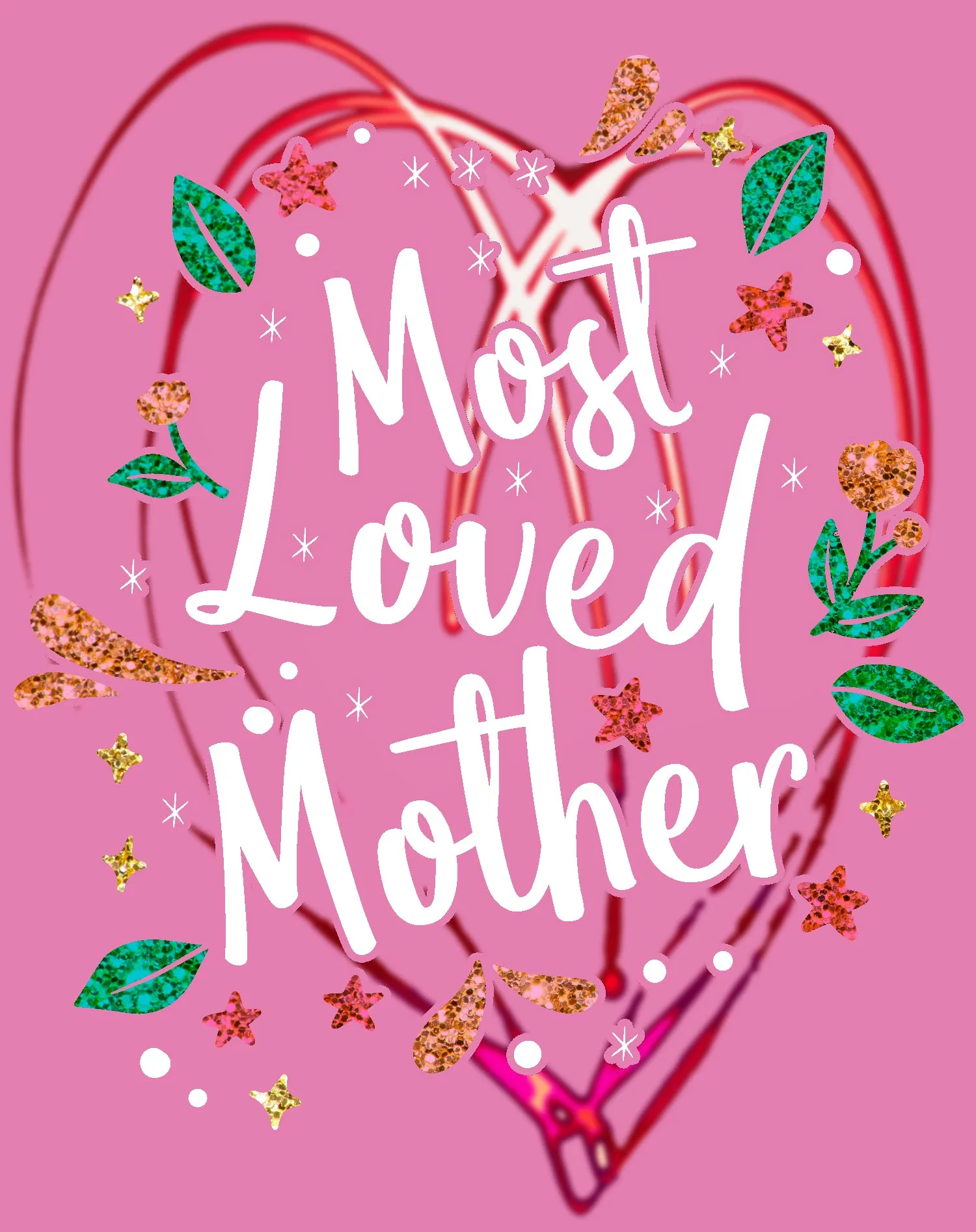 Mother's Day Splash Mom Mum Most Loved Mother 02 Women's T-Shirt