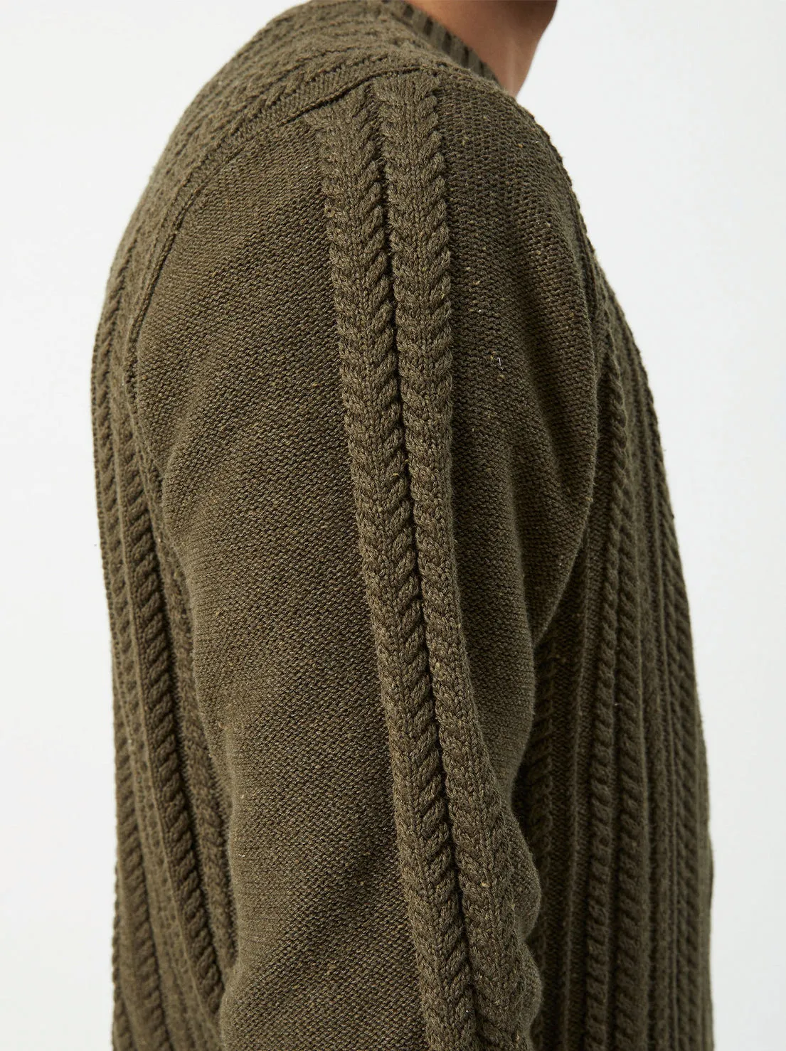 Mr Simple - Oslo Cable Knit - Fatigue