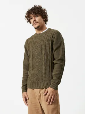 Mr Simple - Oslo Cable Knit - Fatigue