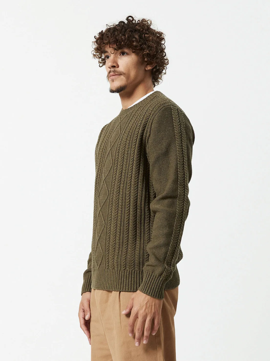 Mr Simple - Oslo Cable Knit - Fatigue