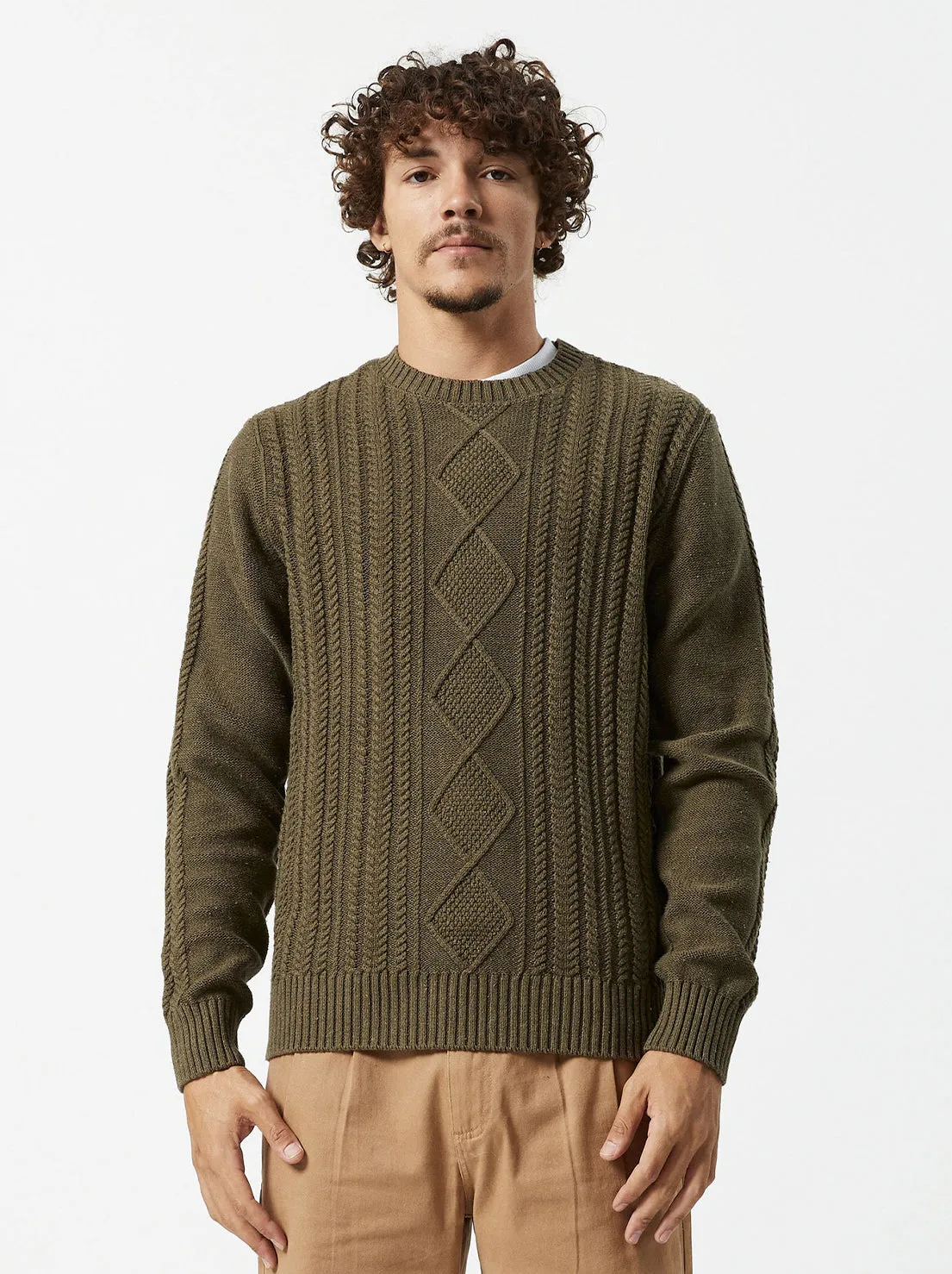 Mr Simple - Oslo Cable Knit - Fatigue