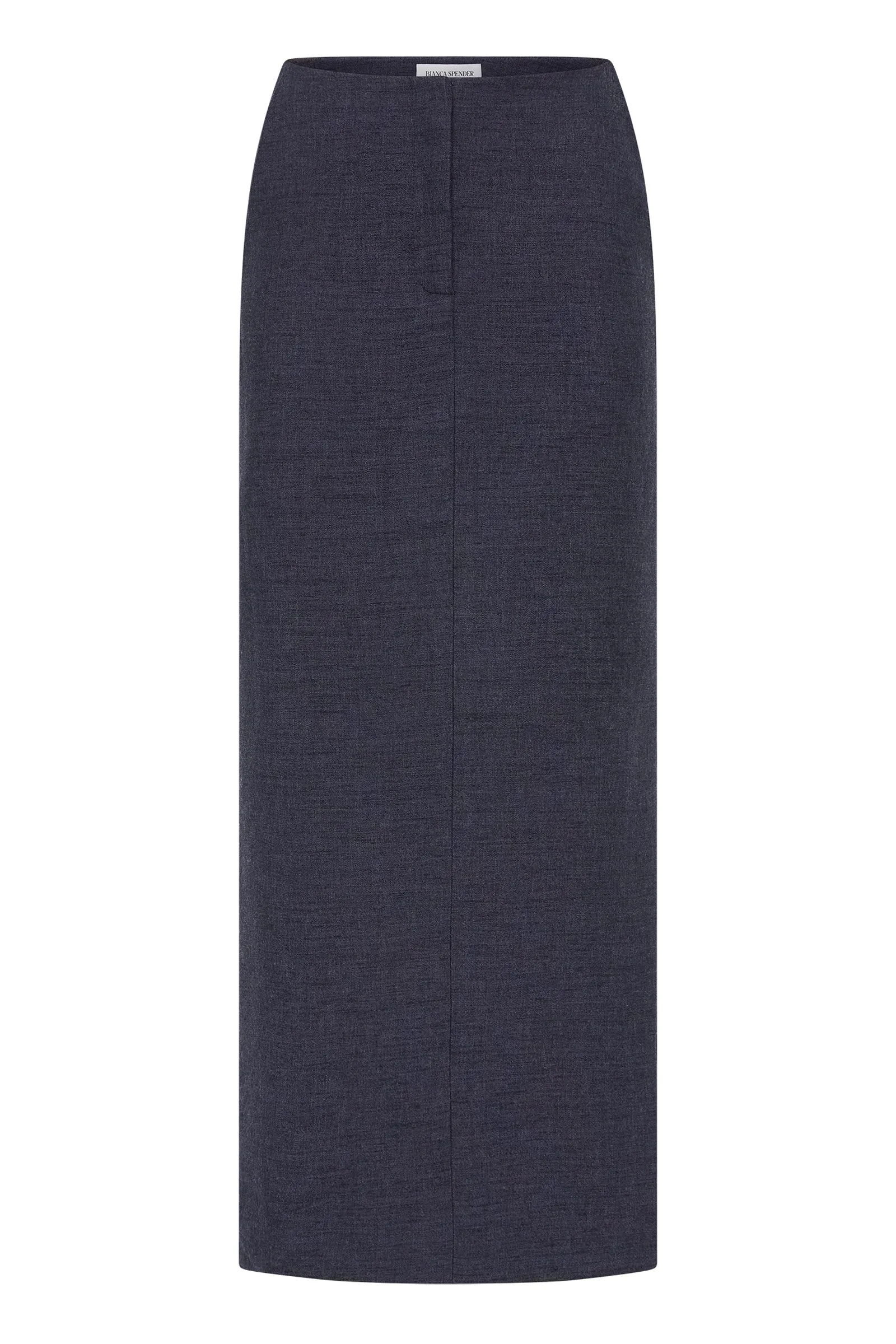 NAVY LINEN UNITY SKIRT