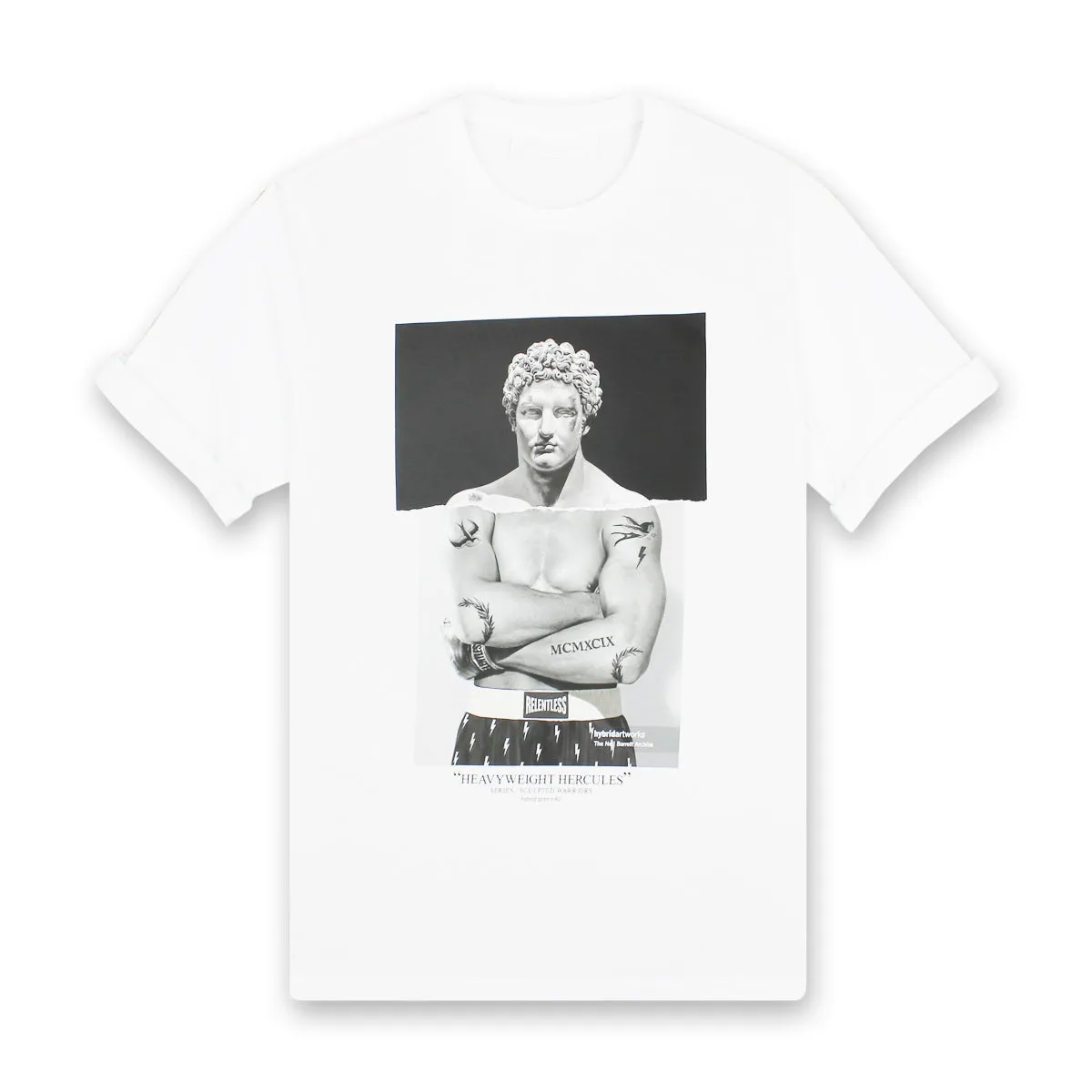 Neil Barrett - 'Heavyweight Hercules' T-Shirt in White