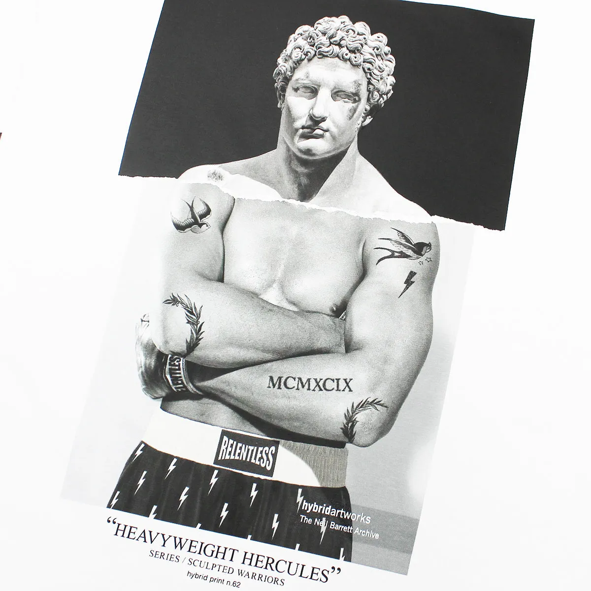 Neil Barrett - 'Heavyweight Hercules' T-Shirt in White