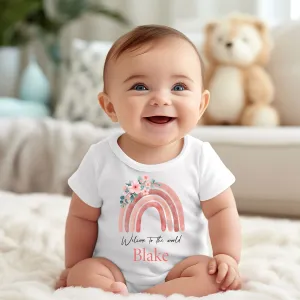 New baby vest and bib set