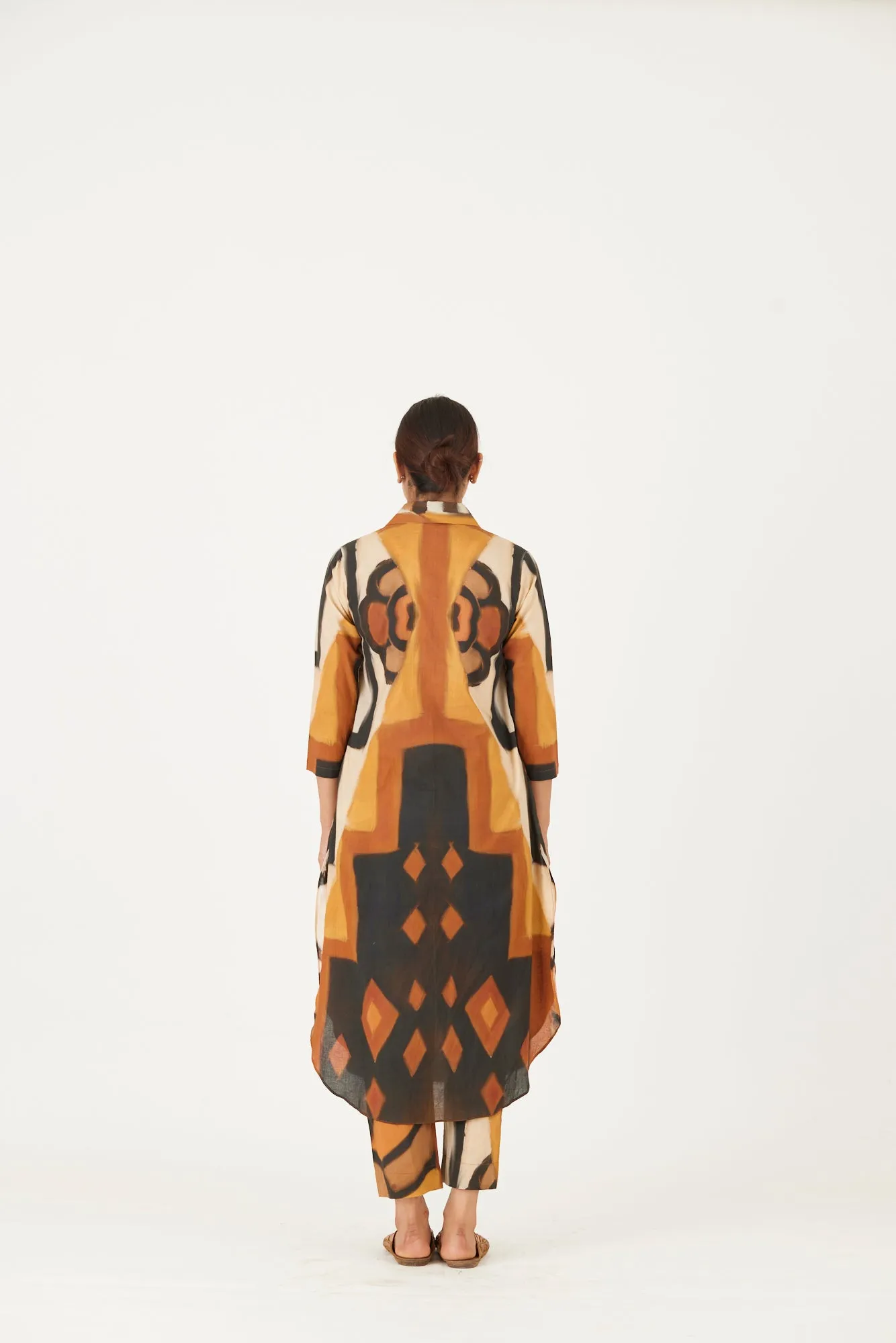 New Season Fall 24/Summer 25-Coord Set-Cotton-Noor Yellow-YAMLS34-Fashion Edit Yam