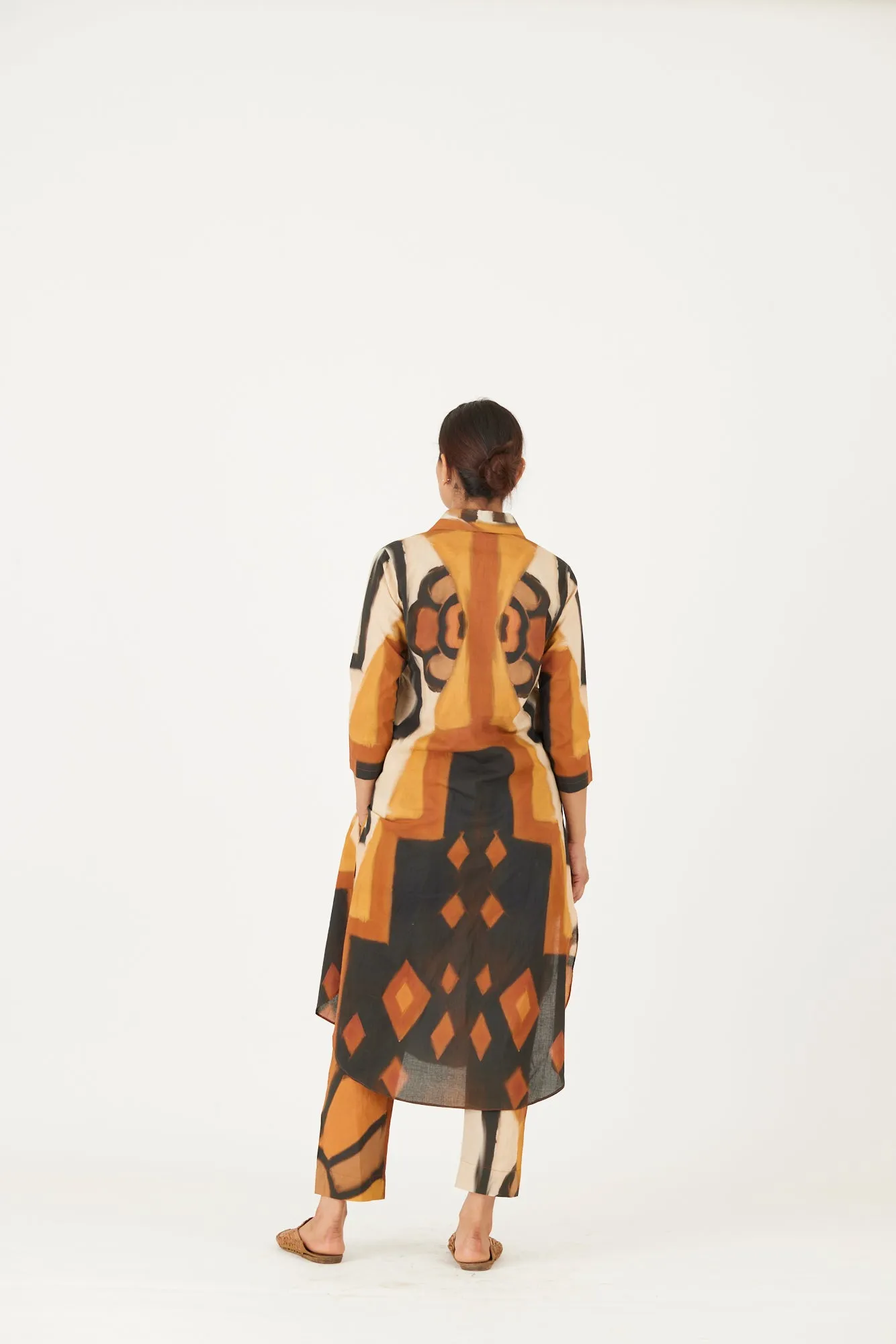 New Season Fall 24/Summer 25-Coord Set-Cotton-Noor Yellow-YAMLS34-Fashion Edit Yam