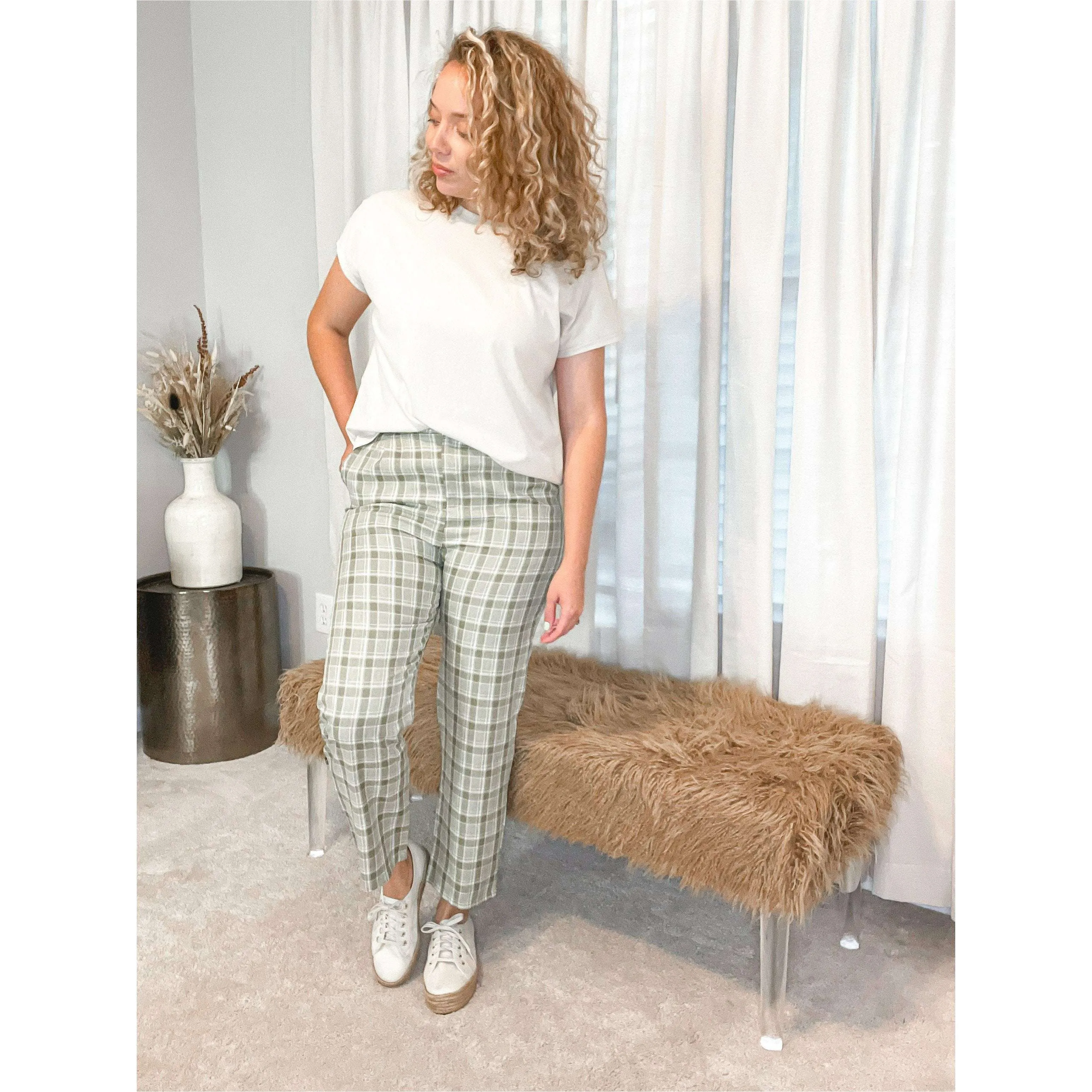 Nora Pants (Light Olive)