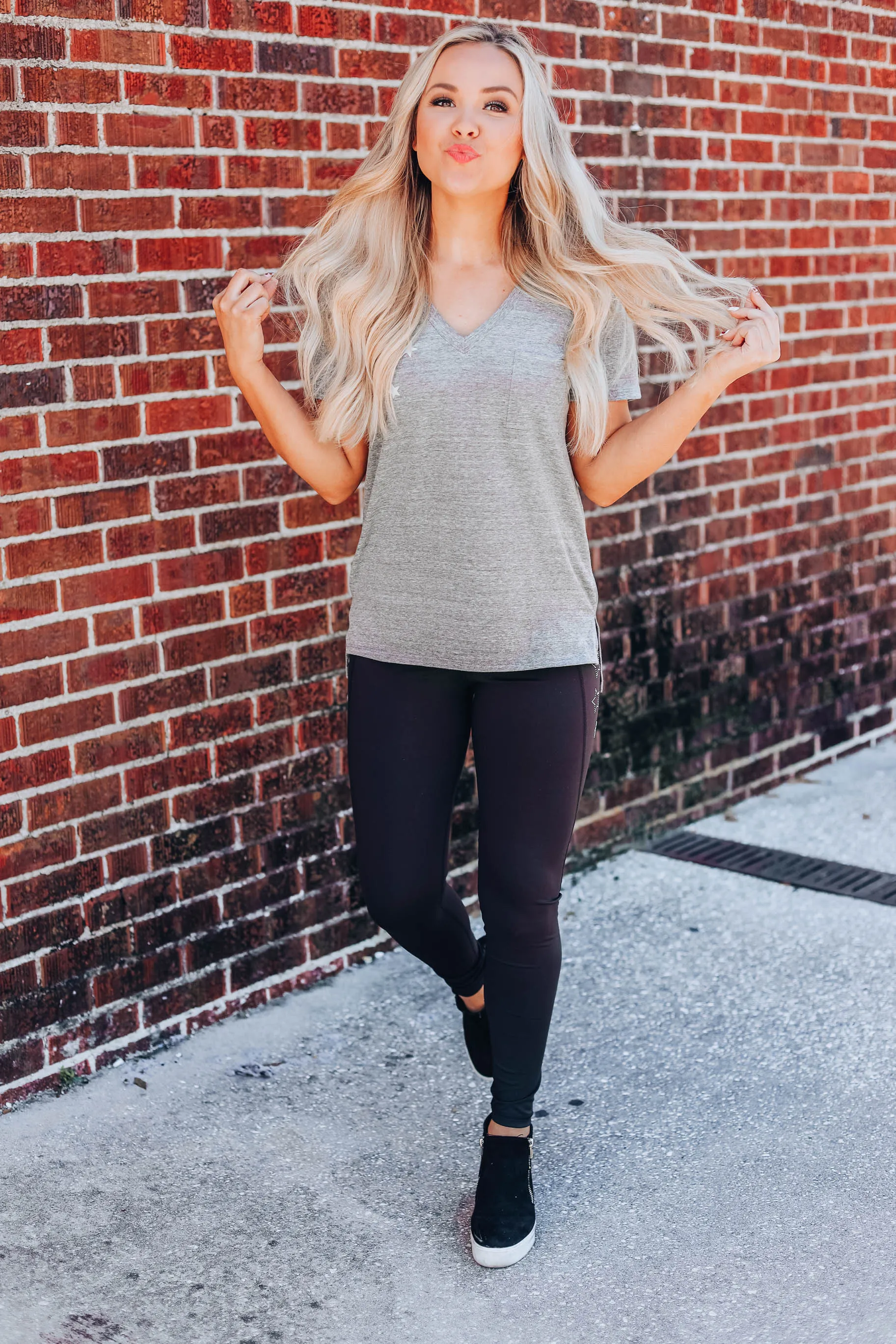 Not So Basic After All Top - Grey