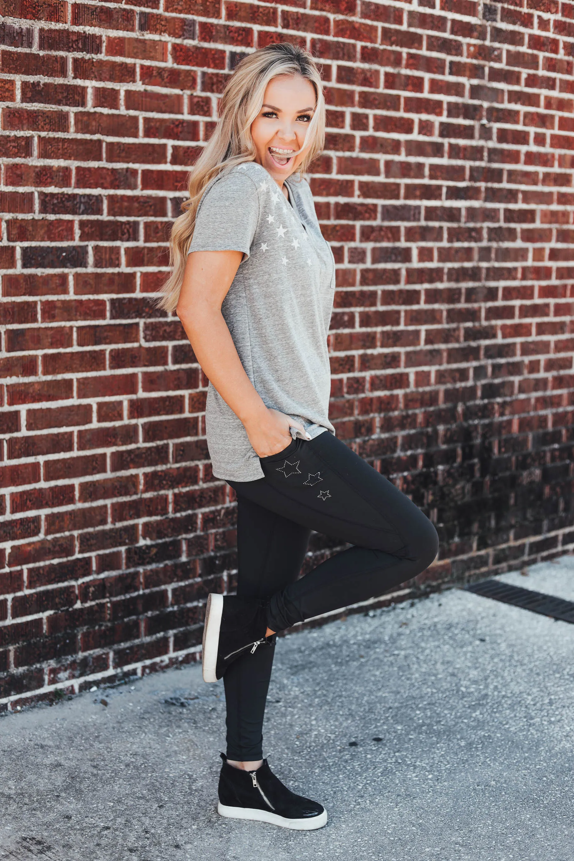 Not So Basic After All Top - Grey