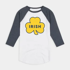 Notre Dame Fighting Irish Shamrock Patch Baseball Tee