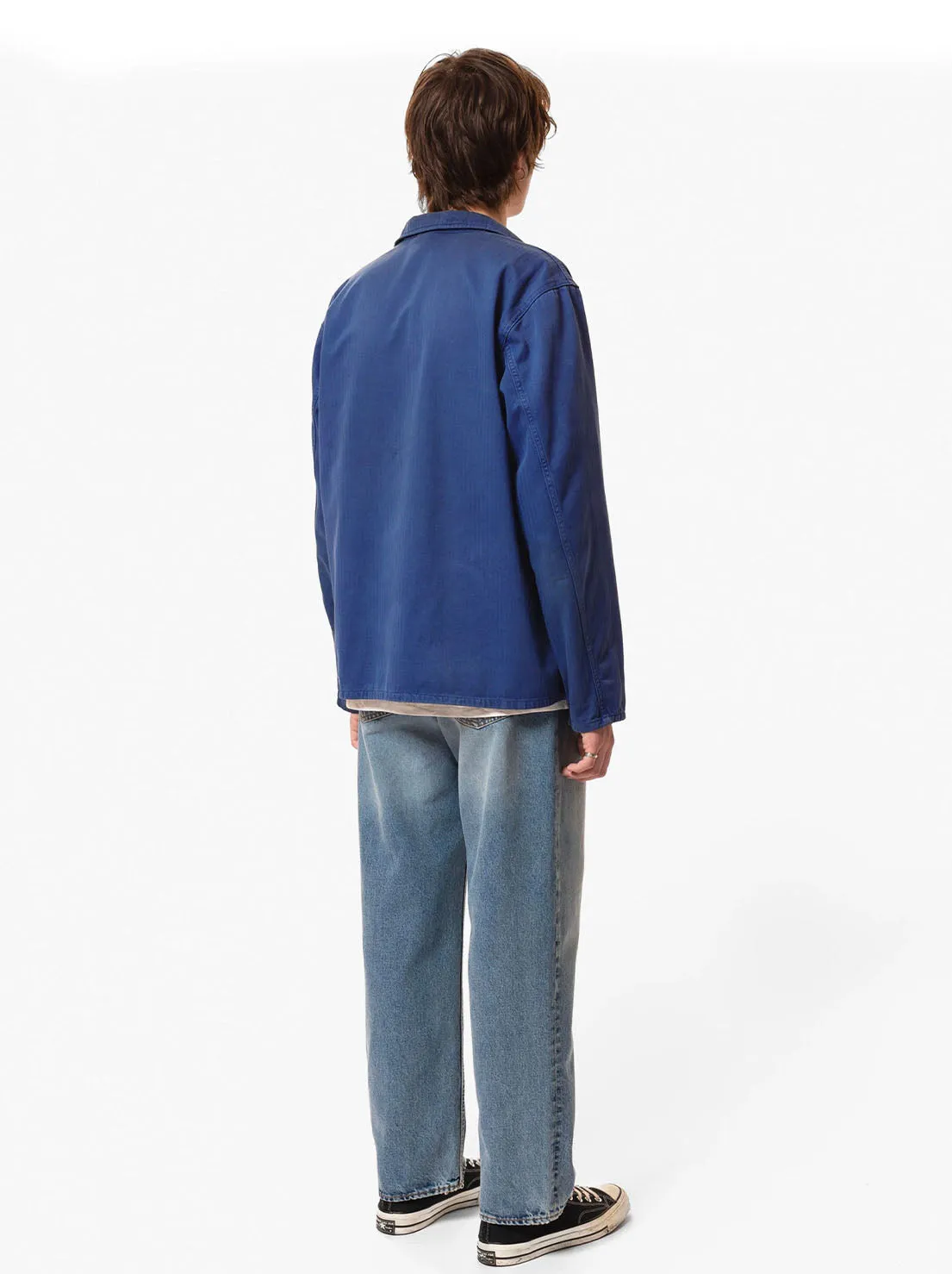 Nudie - Buddy Herrringbone Chore Jacket - Blue