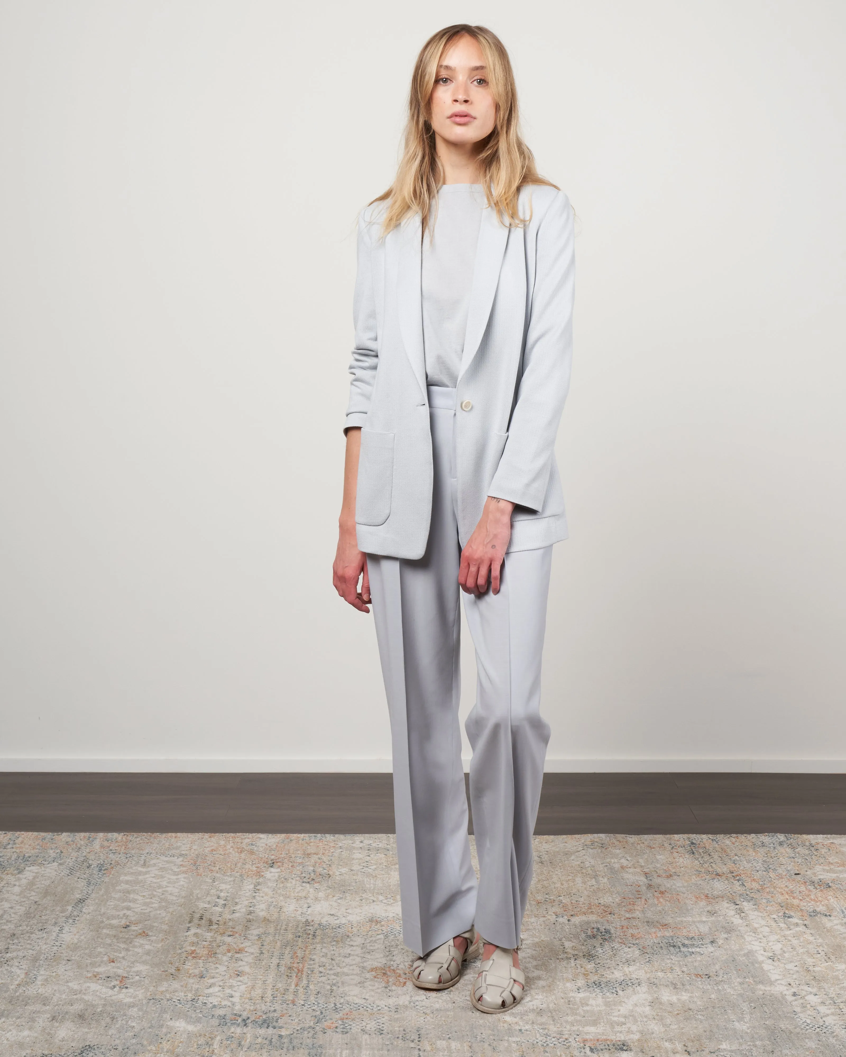 odette jacquard stitch - icy blue