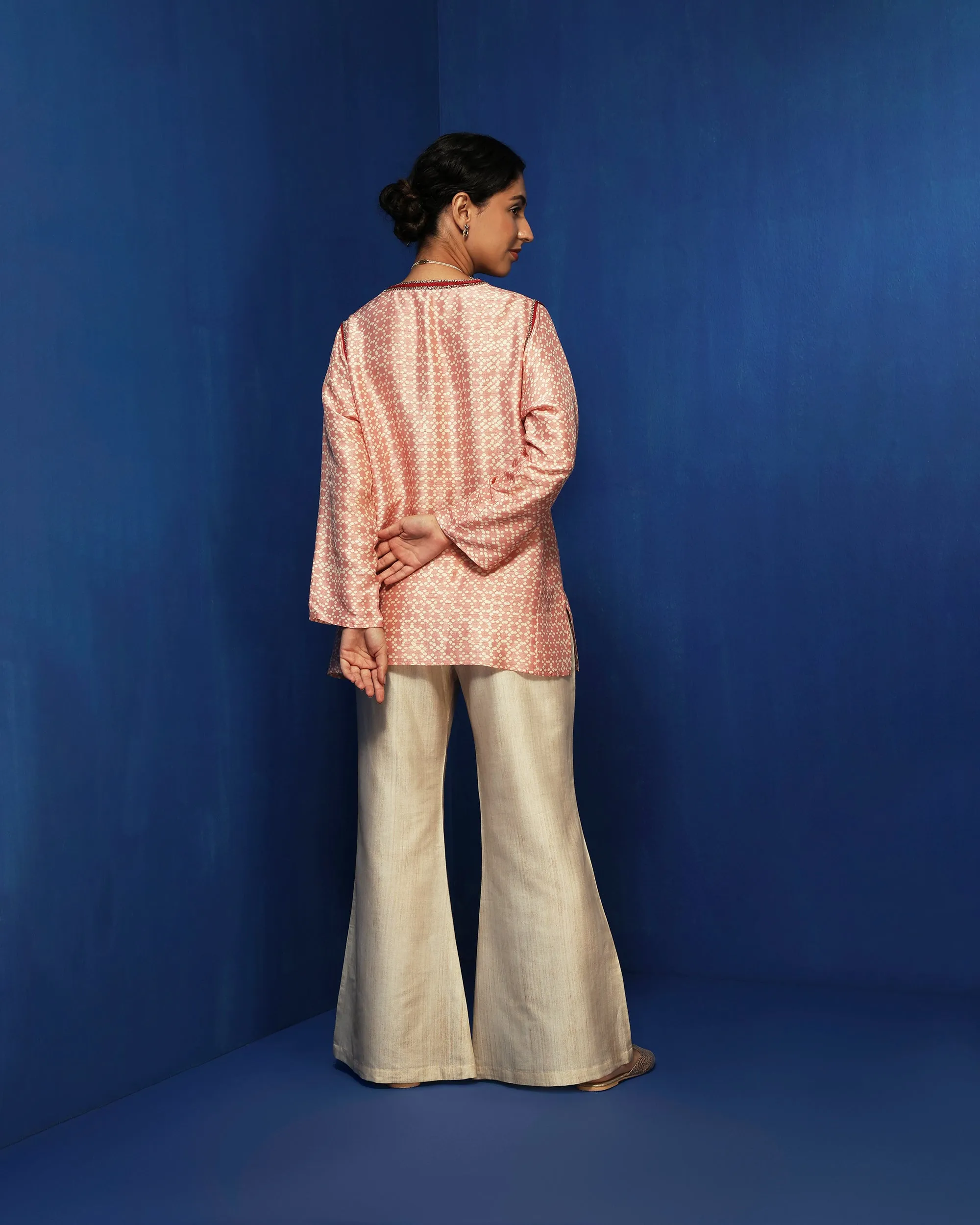 Off-white bell bottom pants
