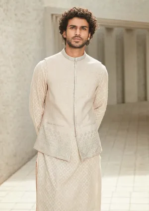 Off-white minimal jodhpuri jacket