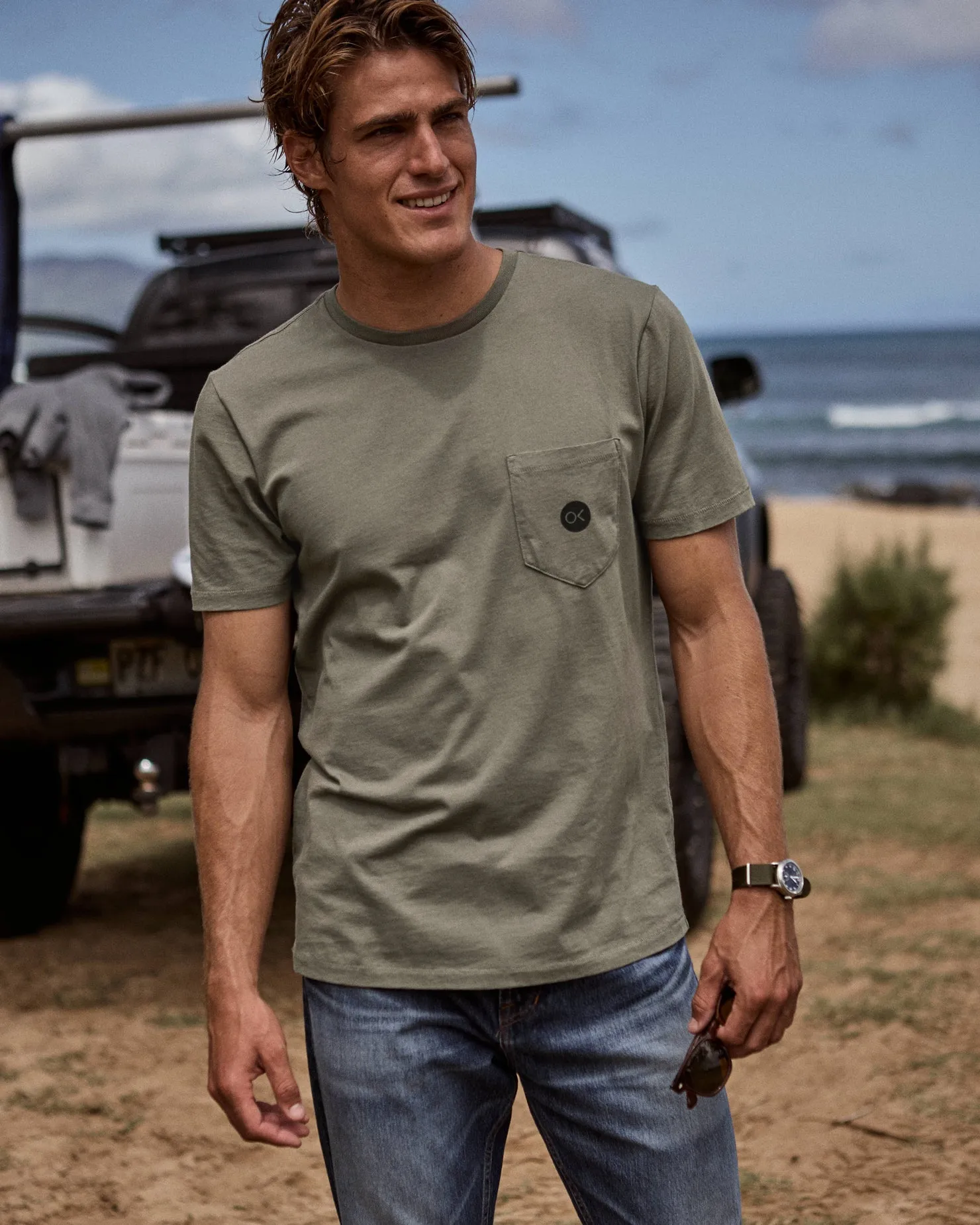 OK Dot Pocket Tee - FINAL SALE