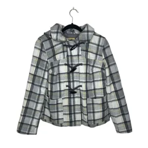 Old Navy Plaid Toggle Pea Coat