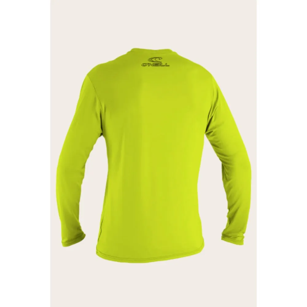 O'NEILL YOUTH BASIC SKINS 50  L/S SUN SHIRT LIME