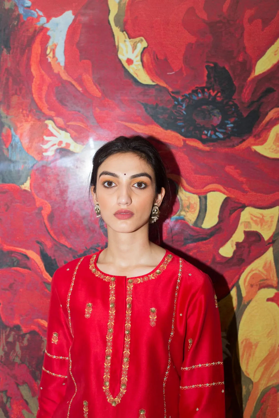 Oorja Resham Zardozi Kurta With Zari Pants