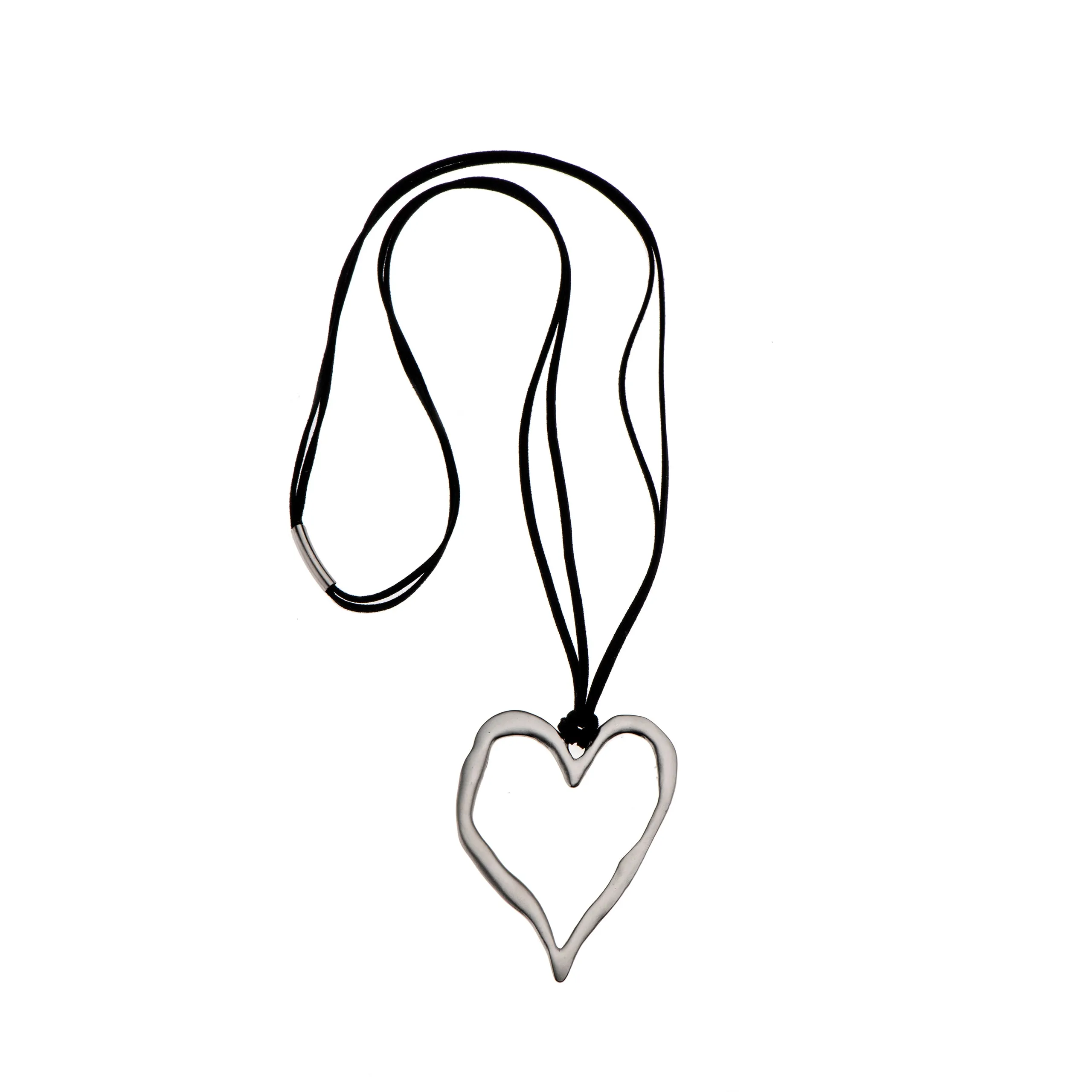 Patricia - Sterling silver heart statement necklace