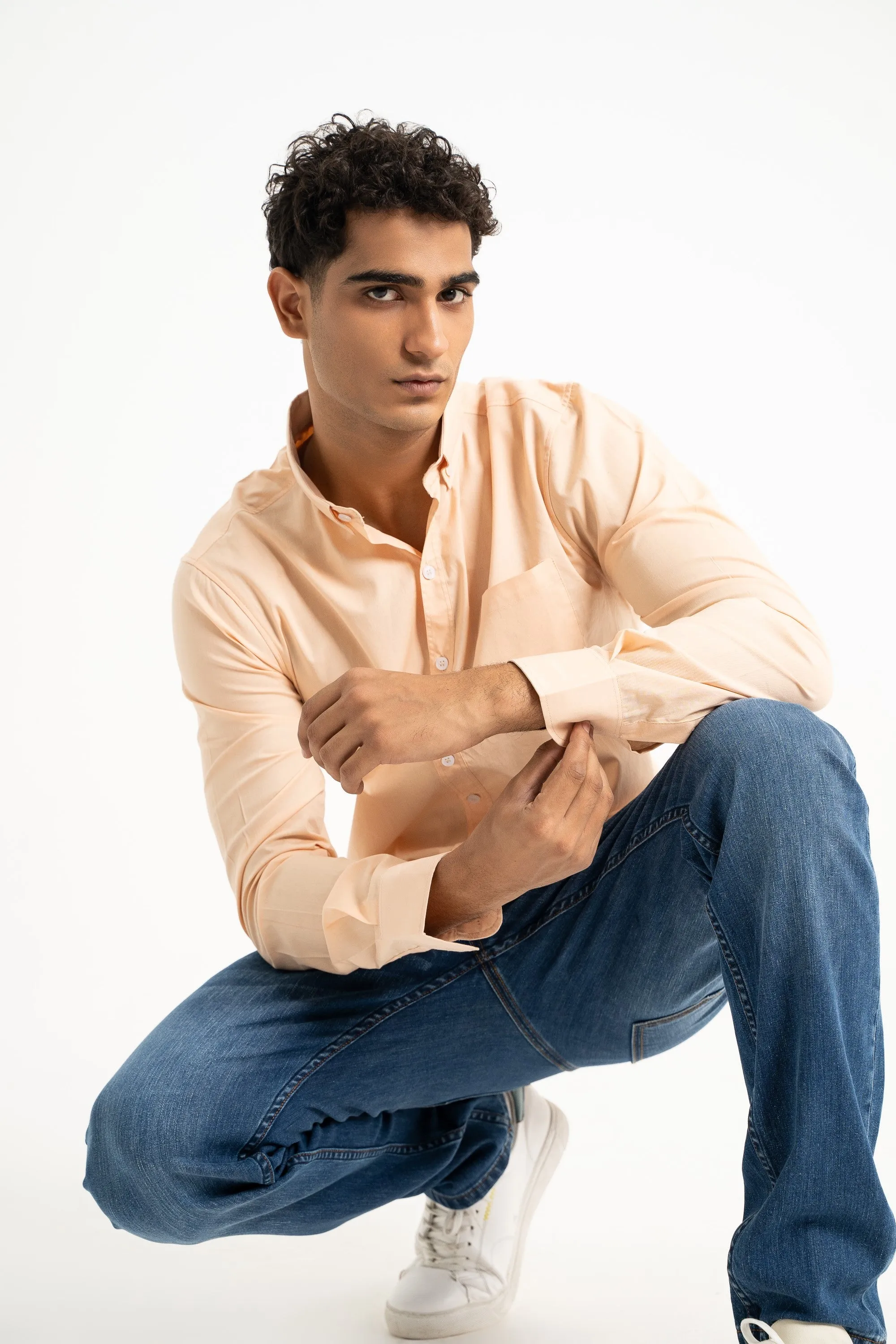 Peach Viscouse Shirt