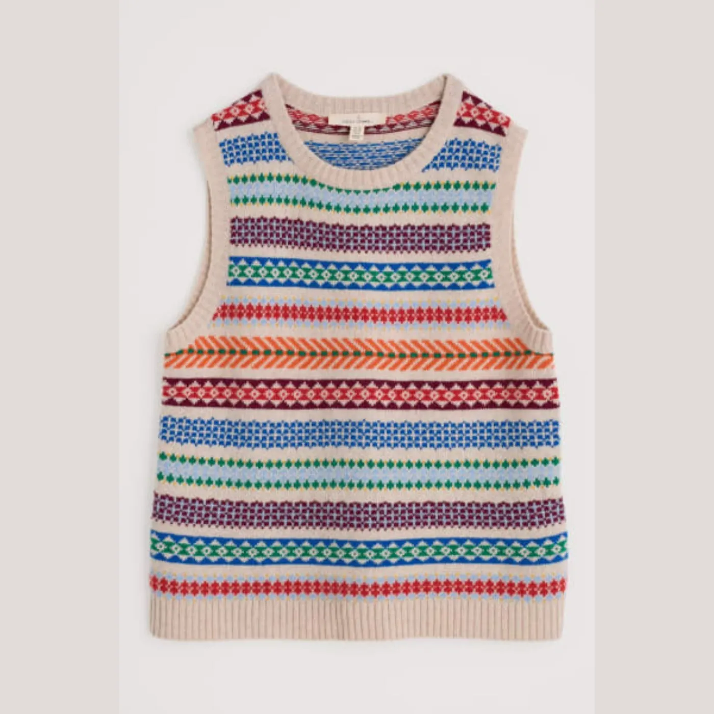 Percella Cove Vest-Knit Abstraction Mult