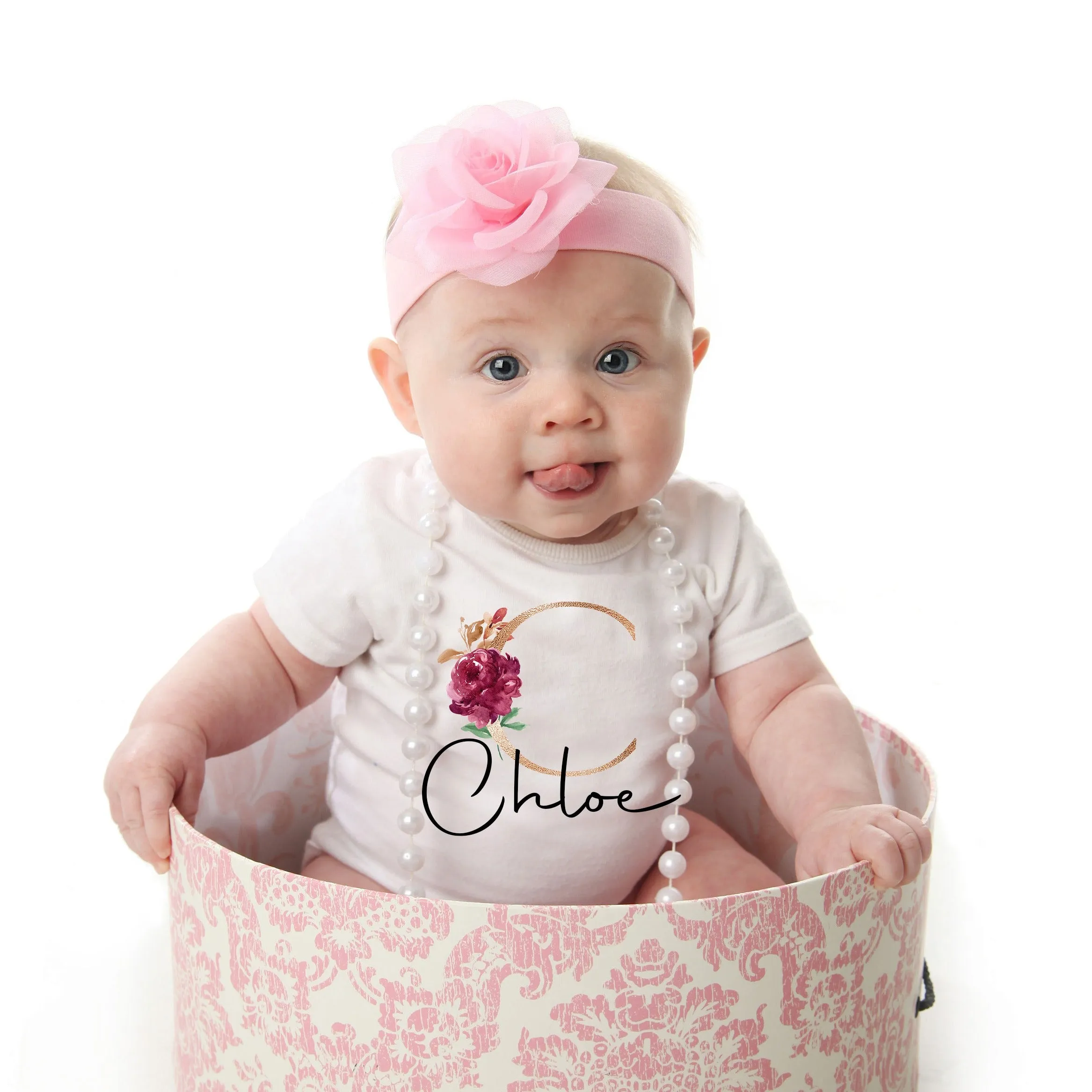 Personalised Baby Girls Vest